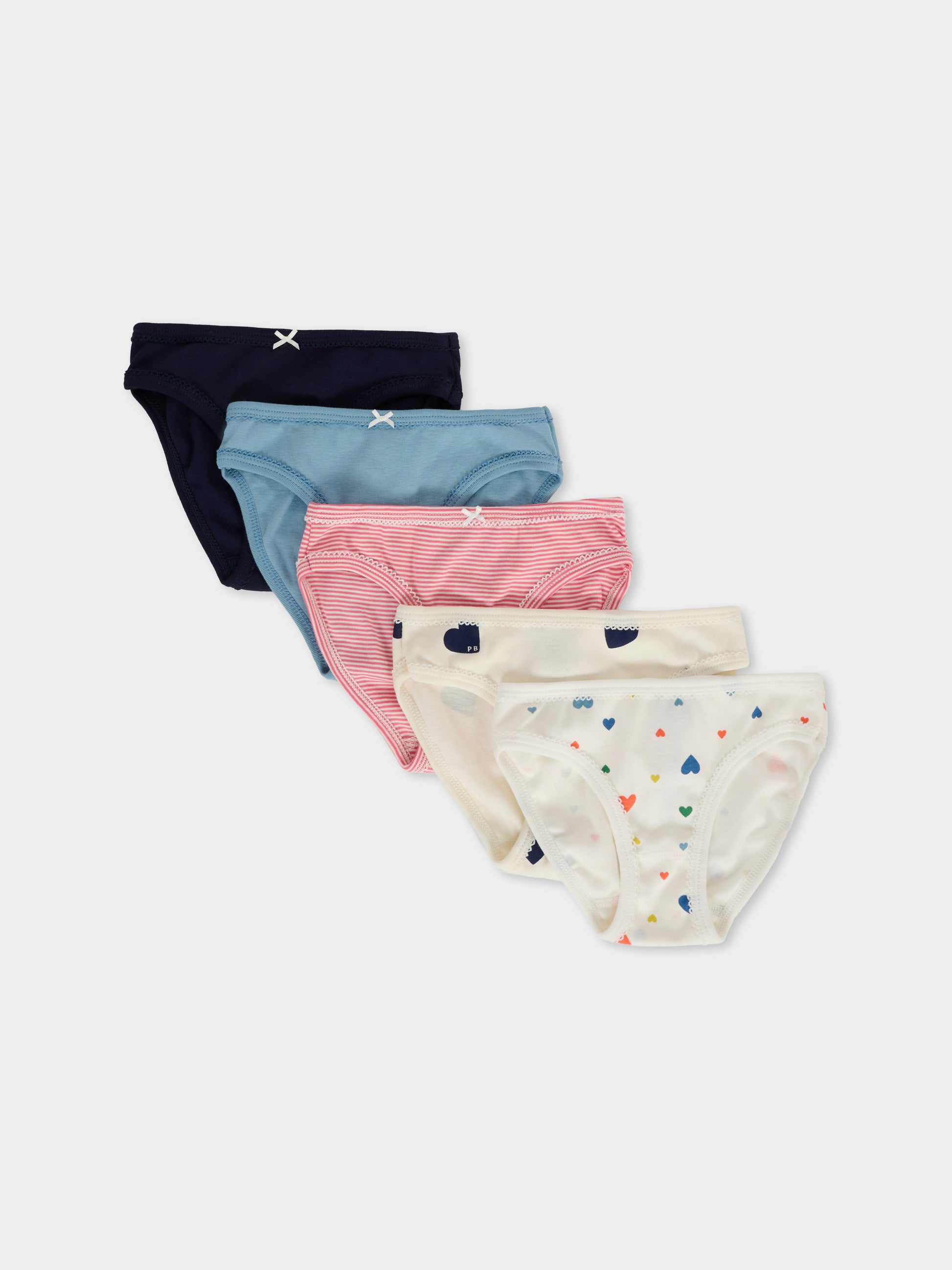 Set slip multicolor per bambina,Petit Bateau,A0EFE 00