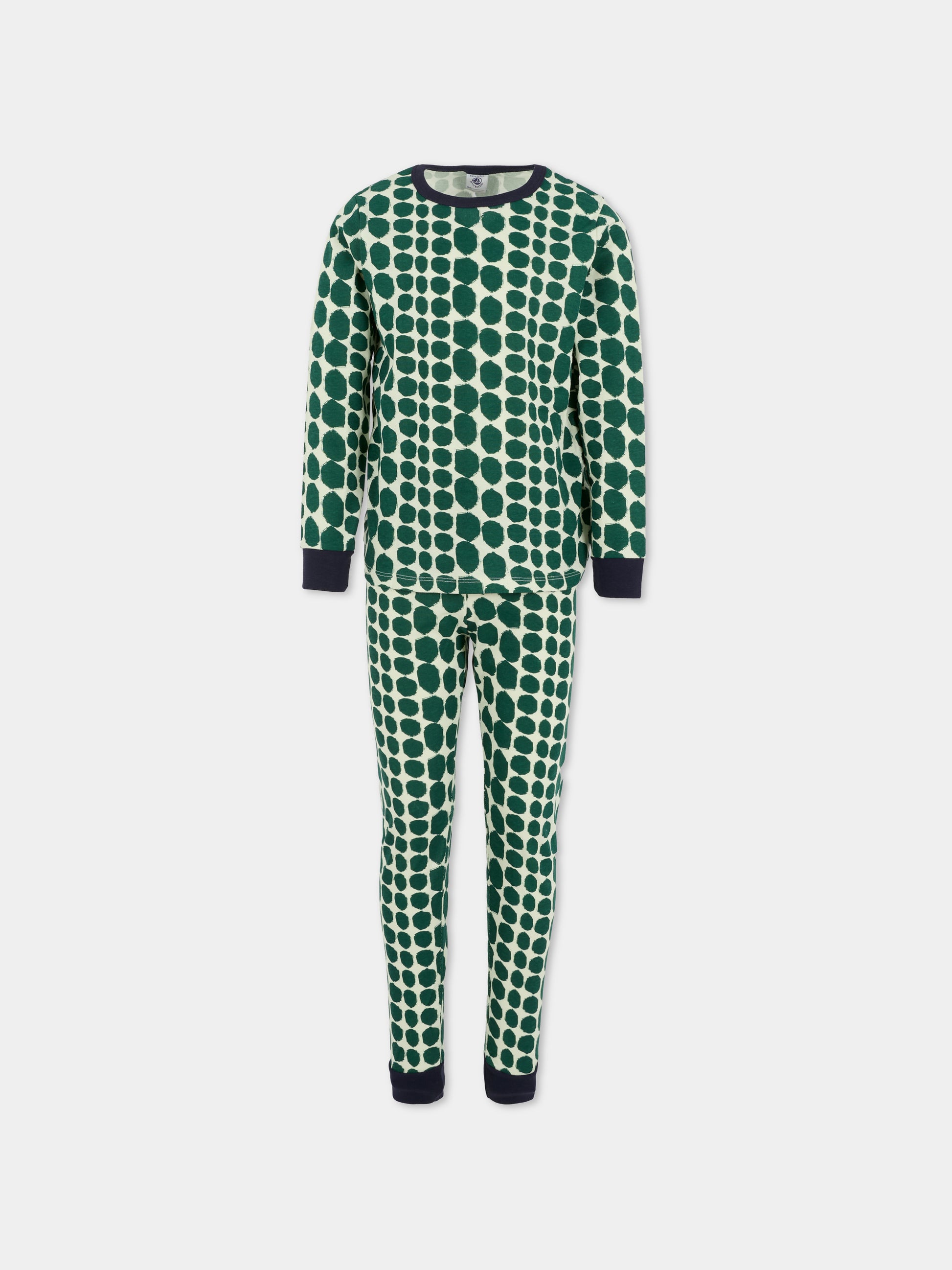 Pigiama verde per bambino con maschera,Petit Bateau,A0DQX 01