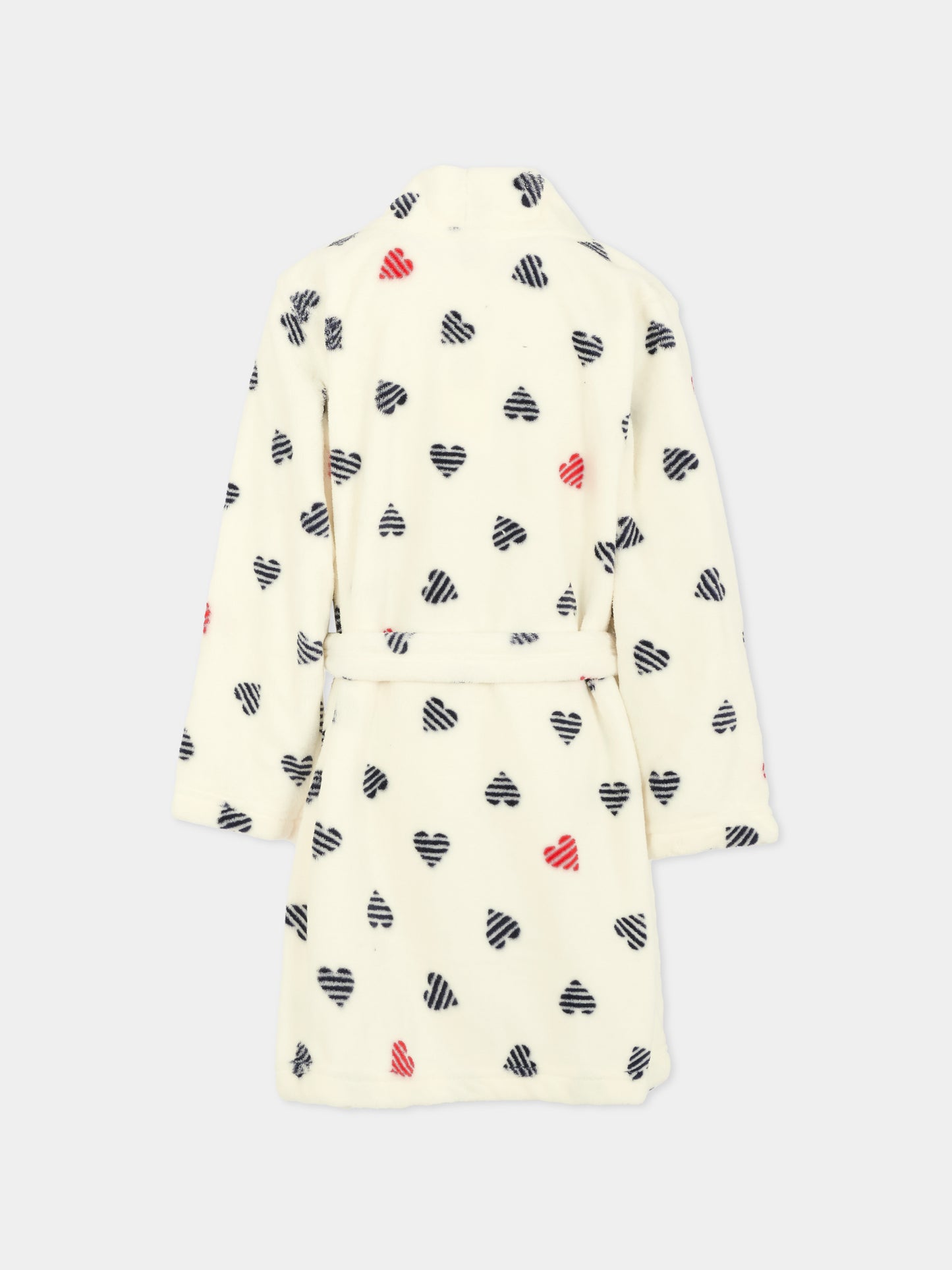 Vestaglia avorio per bambina con cuori,Petit Bateau,A0DS6 02