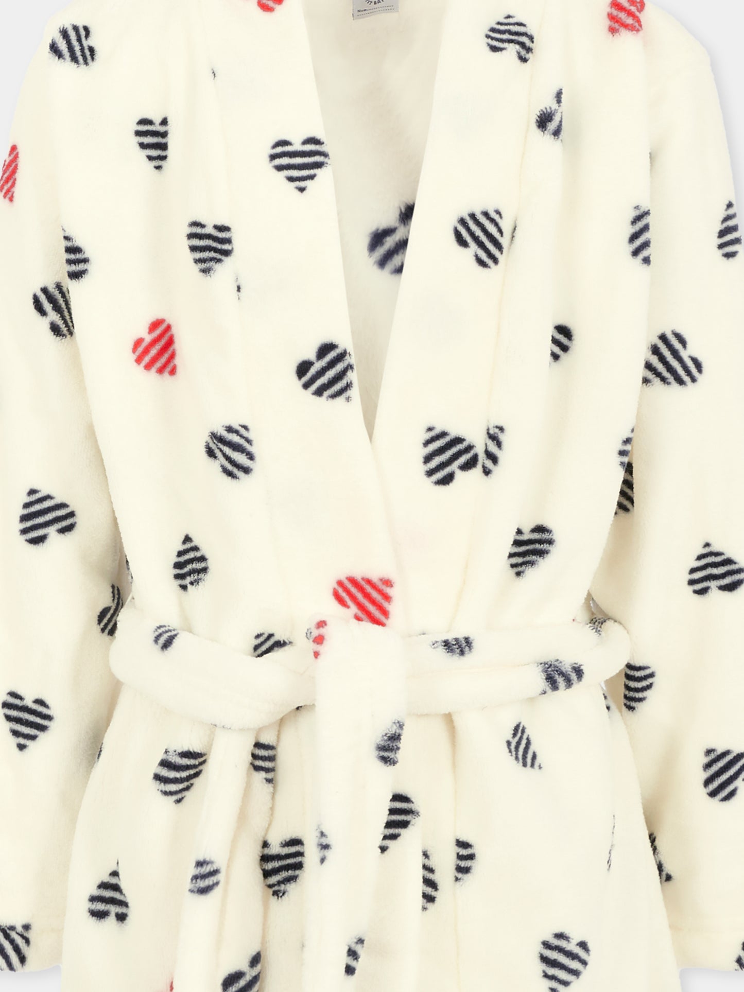 Vestaglia avorio per bambina con cuori,Petit Bateau,A0DS6 02