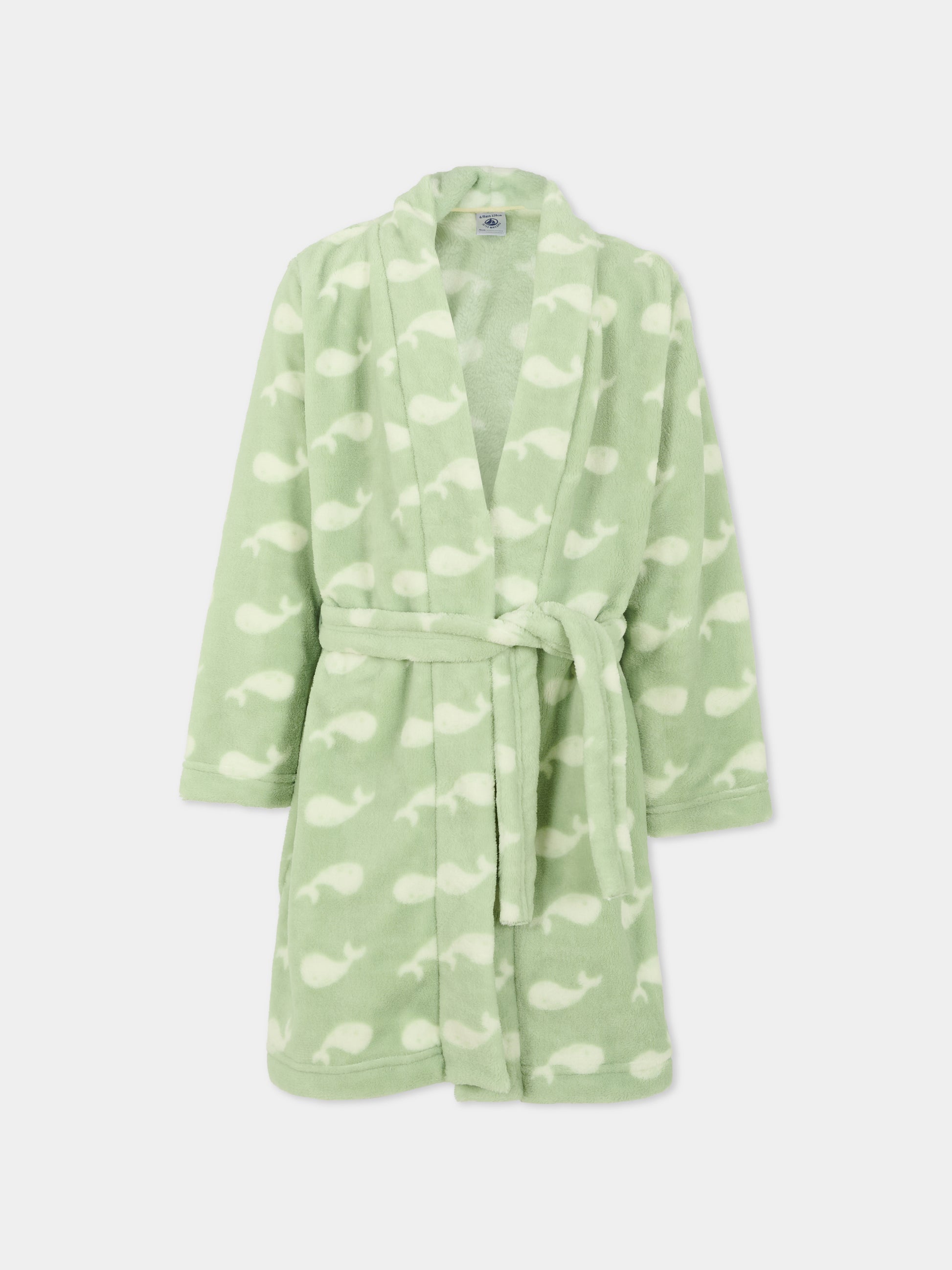 Vestaglia verde per bambini con balena,Petit Bateau,A0DS6 01