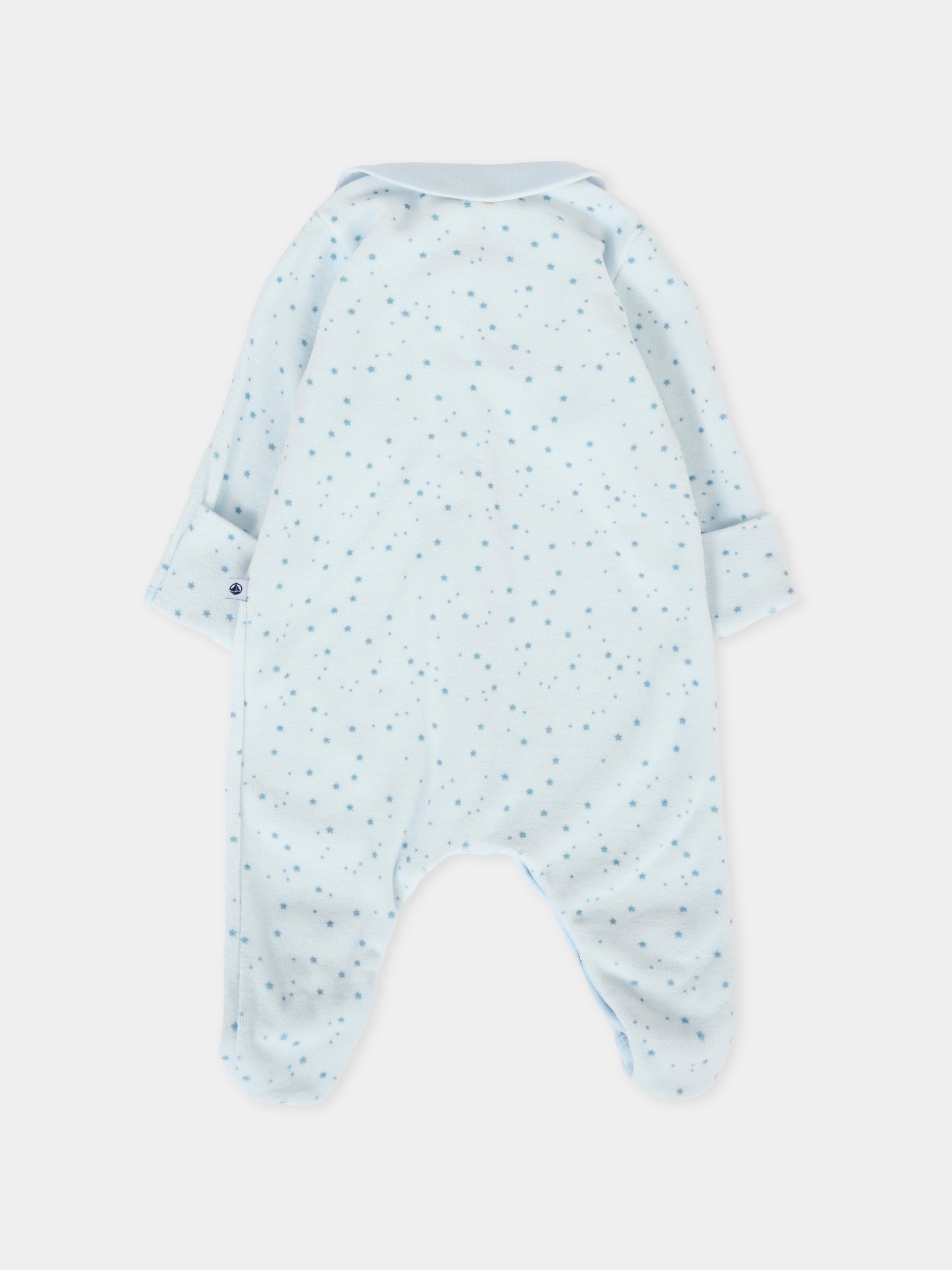 Tutina celeste per neonato con stelle,Petit Bateau,A0DUI 01