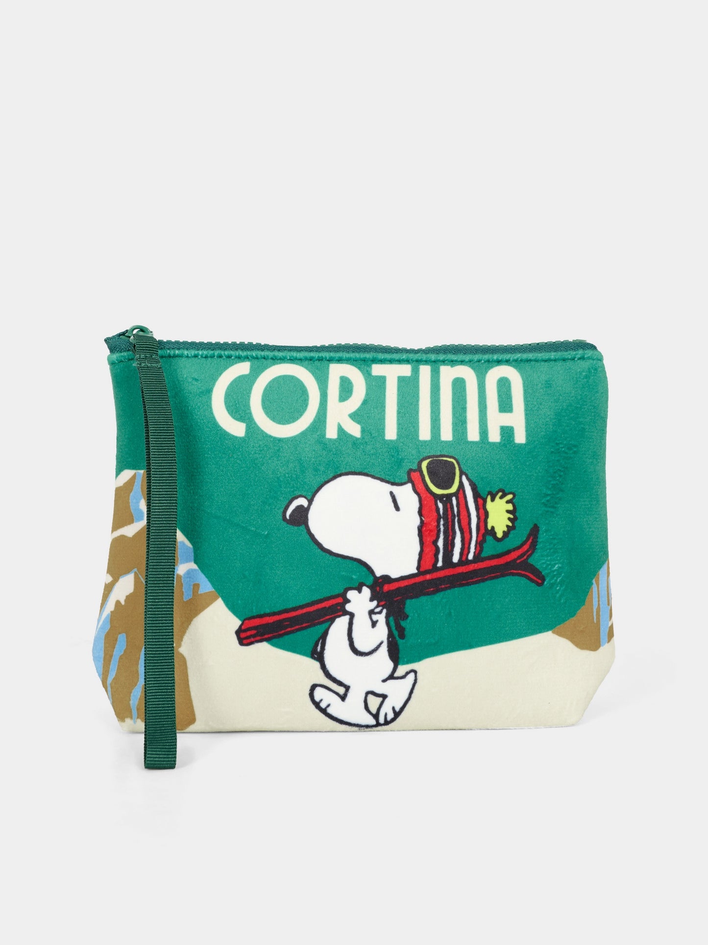 Pochette Aline verde per bambini con Snoopy,Mc2 Saint Barth,ALI0002 - 01149I