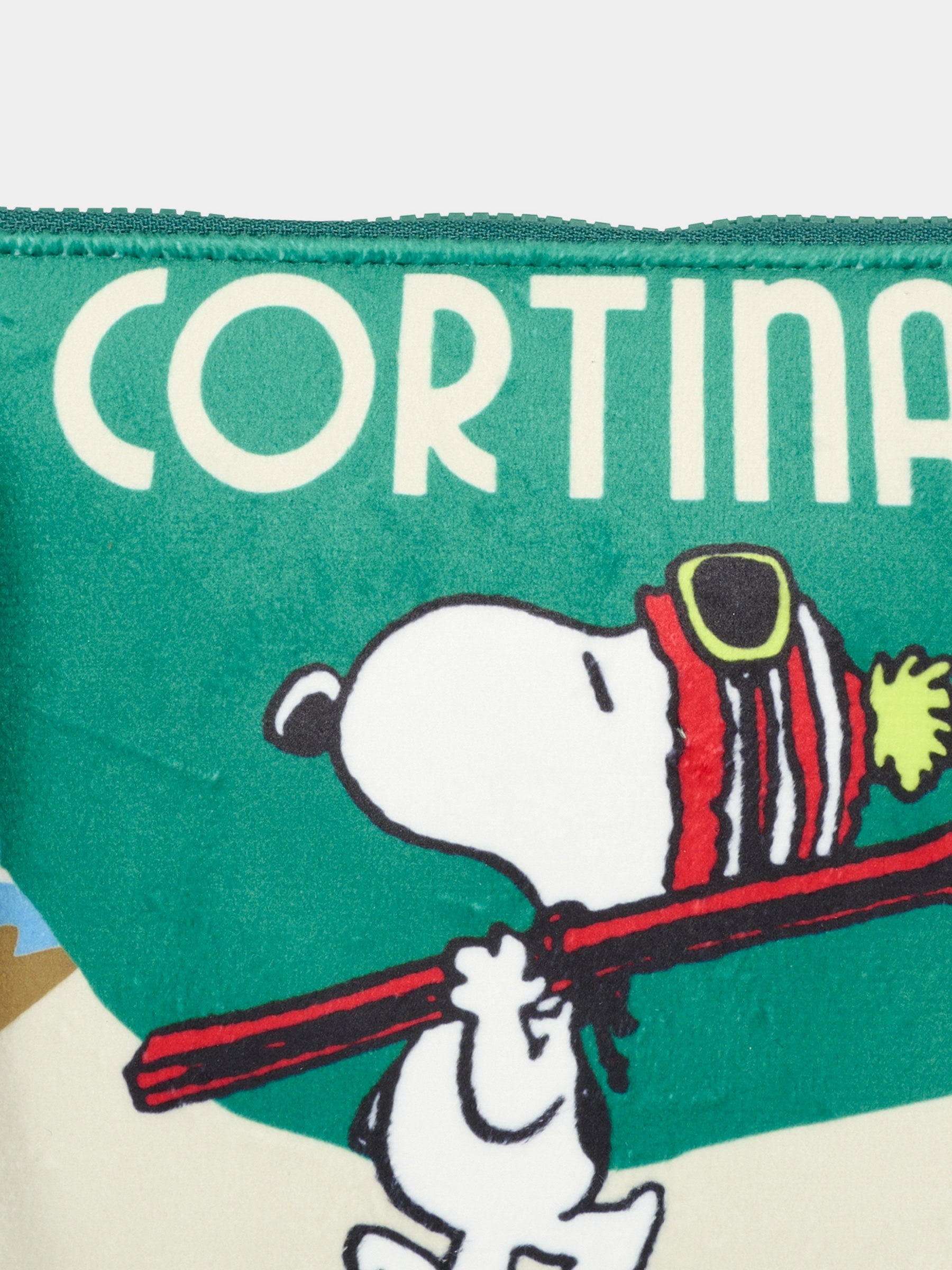 Pochette Aline verde per bambini con Snoopy,Mc2 Saint Barth,ALI0002 - 01149I