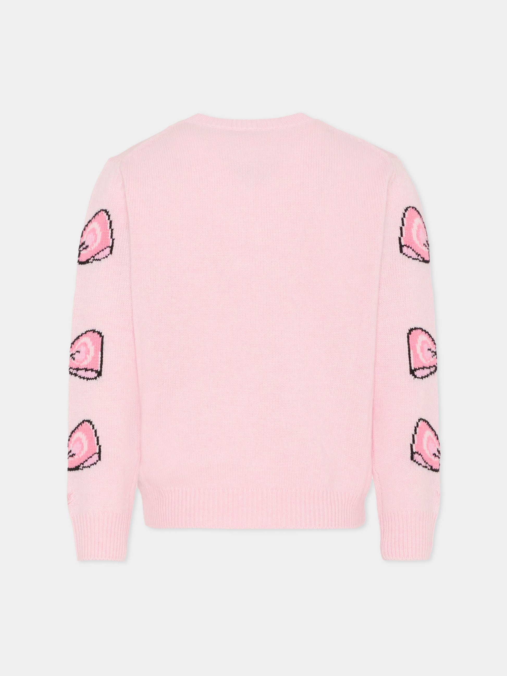 Maglione rosa per bambina con Minnie,Mc2 Saint Barth,PRC0001 - 02434I