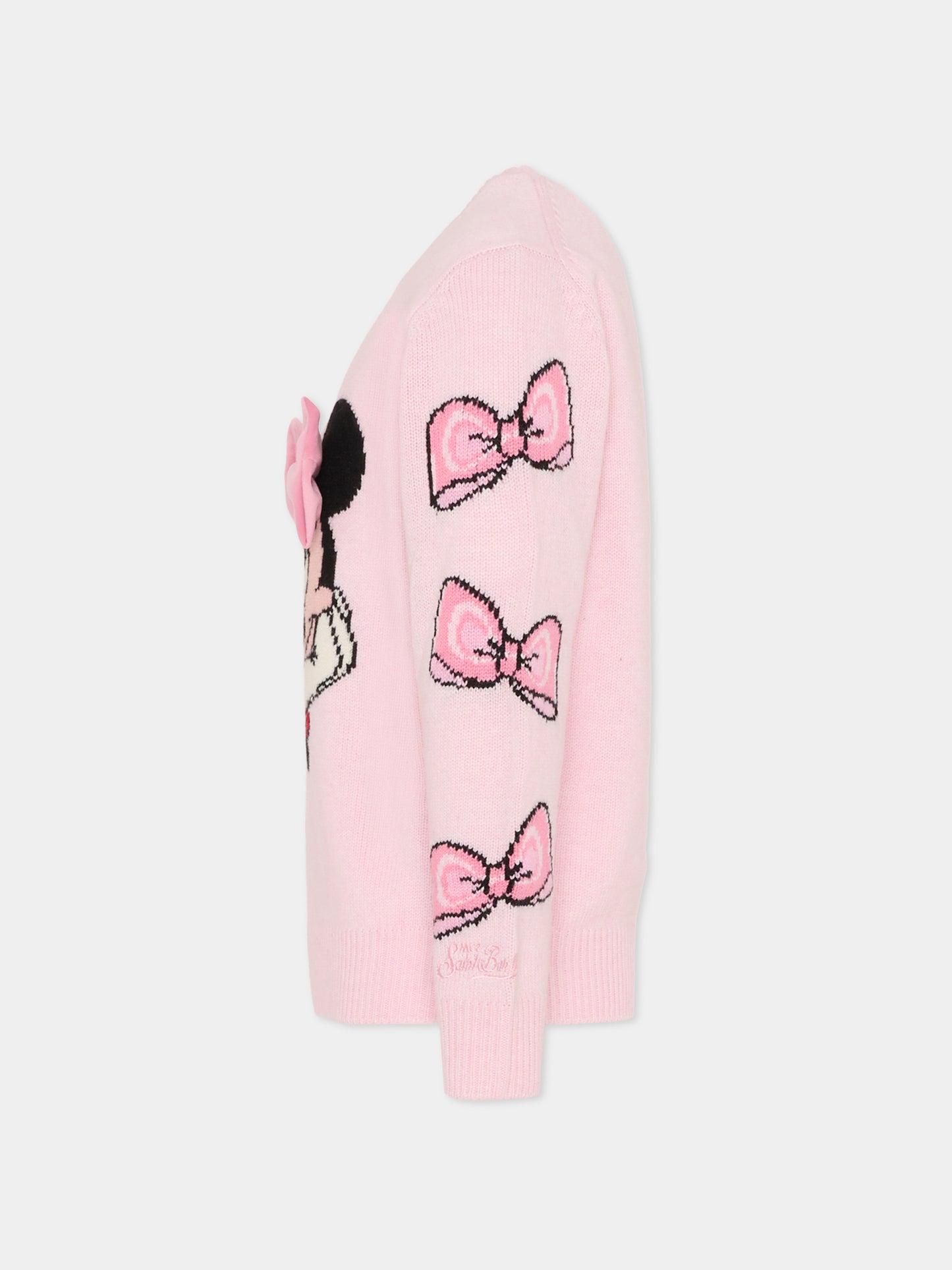 Maglione rosa per bambina con Minnie,Mc2 Saint Barth,PRC0001 - 02434I