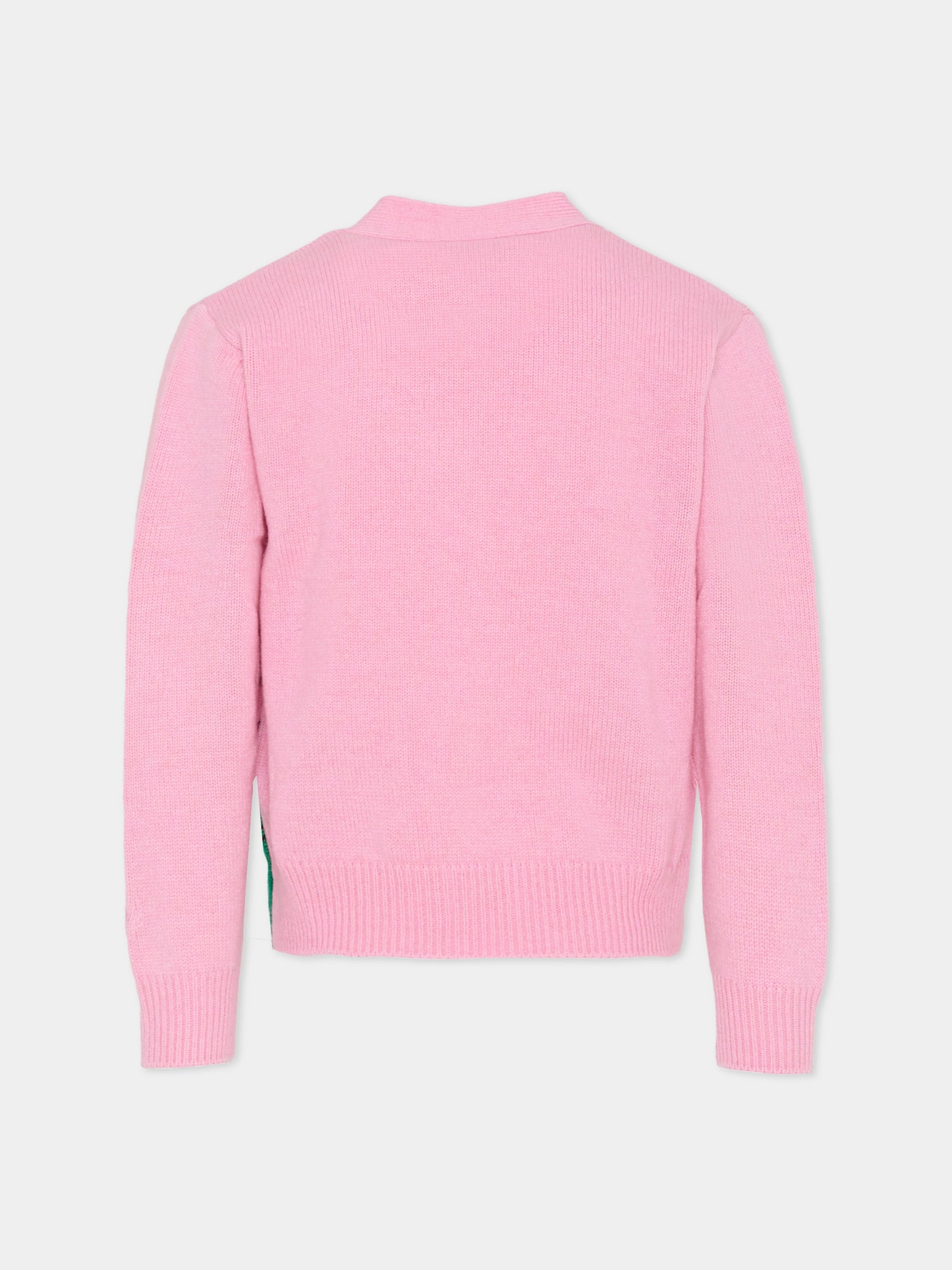 Cardigan rosa per bambina con Snoopy e Mafalda,Mc2 Saint Barth,DIY0001 - 00452I