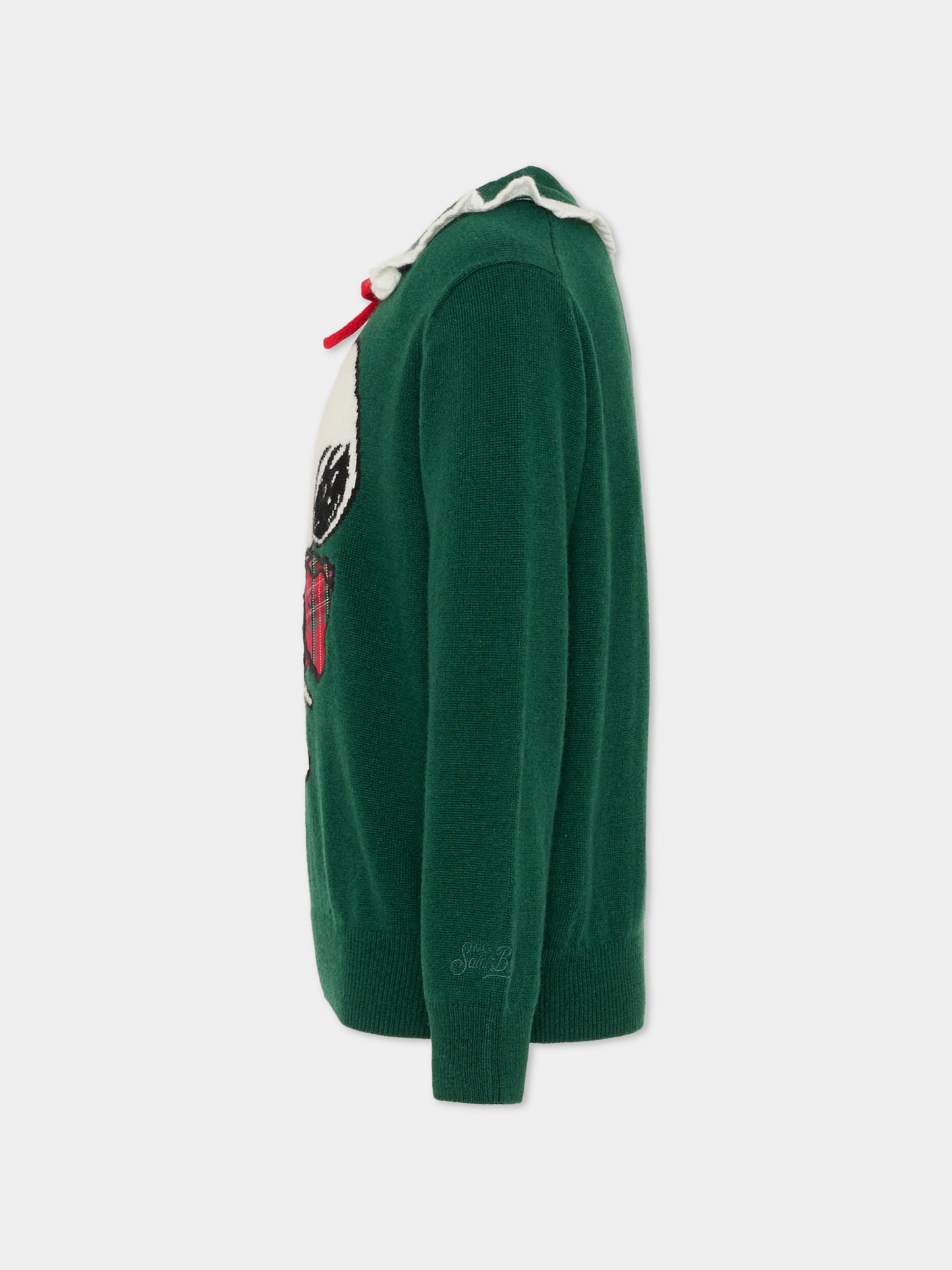 Maglione verde per bambina con Snoopy,Mc2 Saint Barth,ALB001 - 02231I