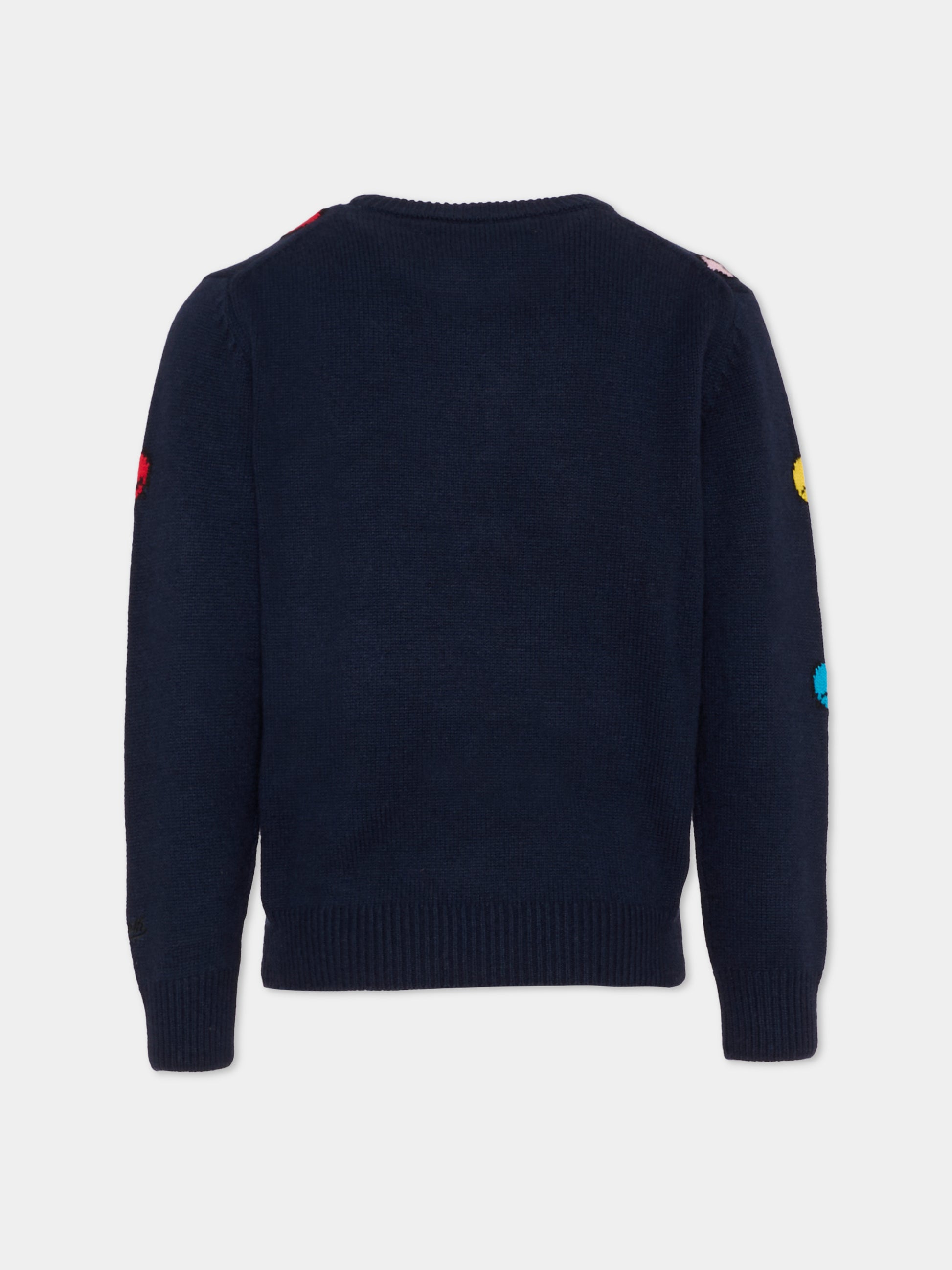 Maglione blu per bambino con Snoopy natalizio,Mc2 Saint Barth,DOU0003 - 02495I