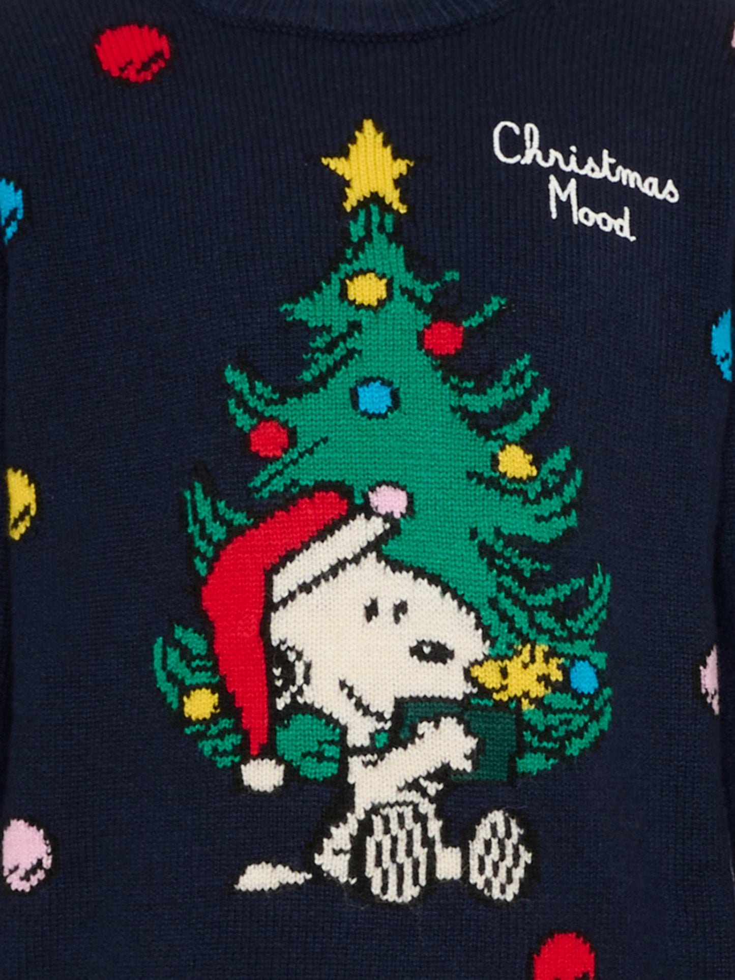 Maglione blu per bambino con Snoopy natalizio,Mc2 Saint Barth,DOU0003 - 02495I