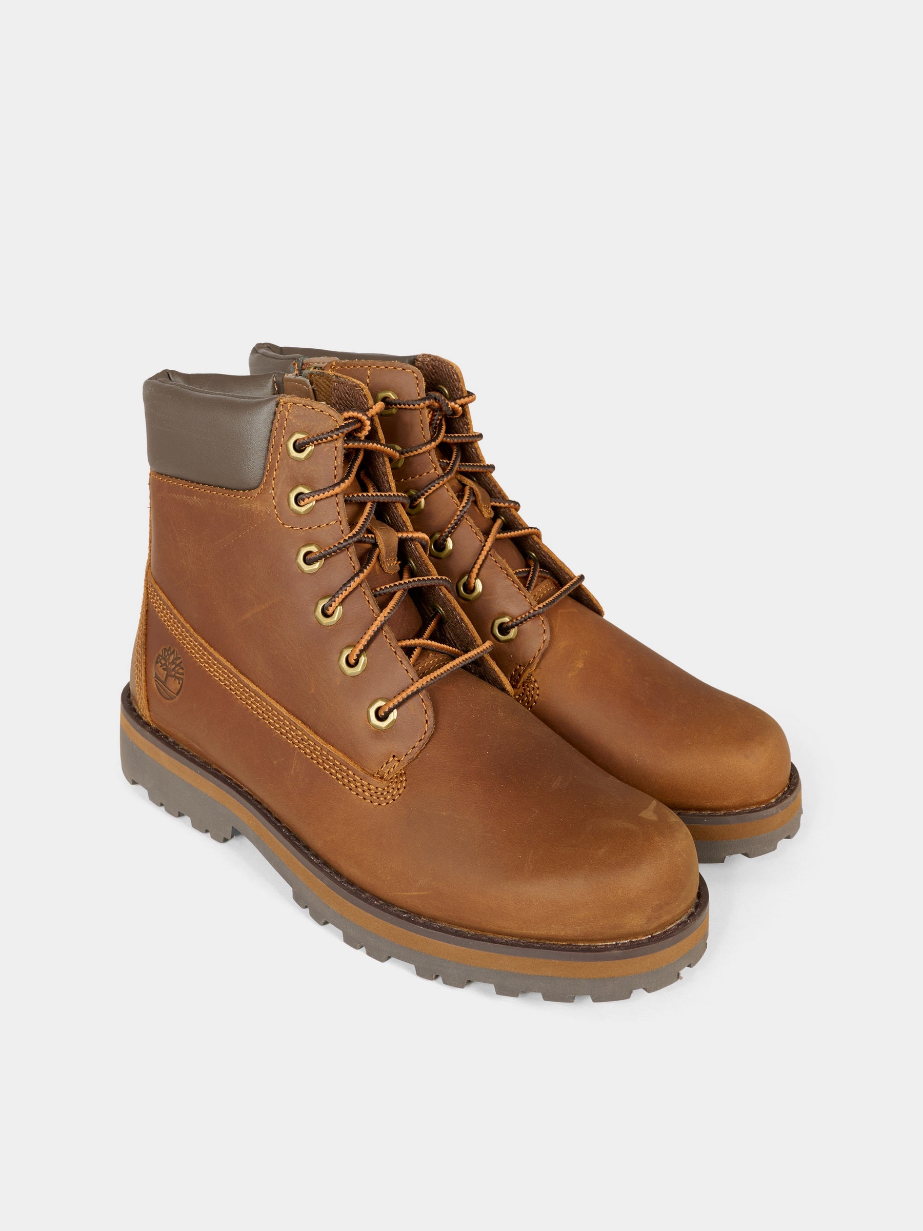 Anfibi Courma marroni per bambini con logo,Timberland,TB0A28VX3581