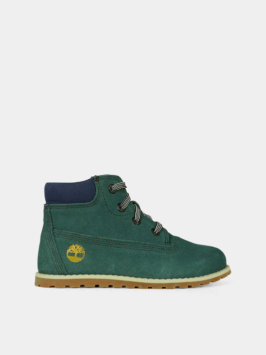 Anfibi verdi per bambini con logo,Timberland,TB0A292EEY01