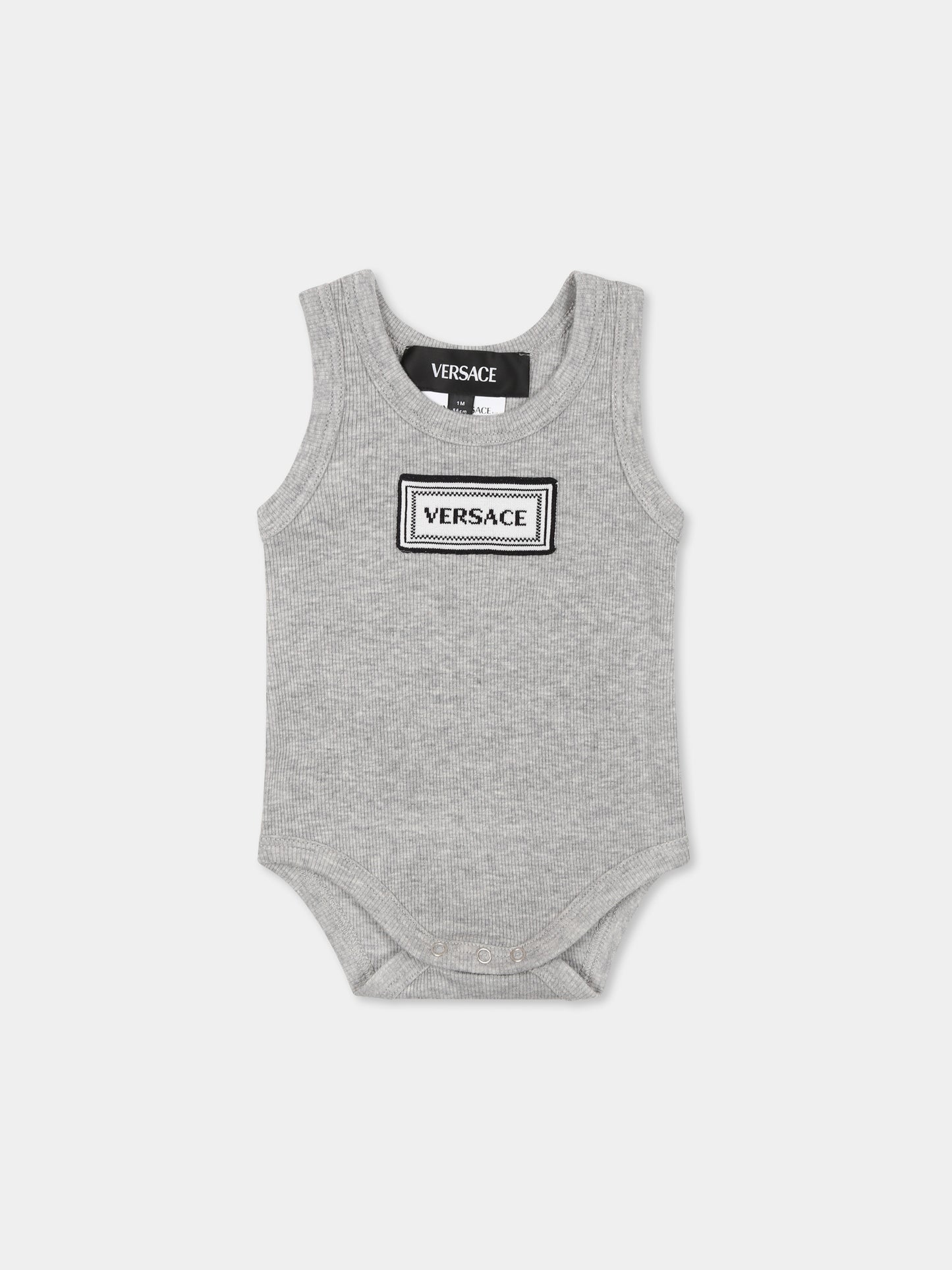 Set body multicolor per neonati con logo '90s vintage,Versace,1018779 1A13344 2W240