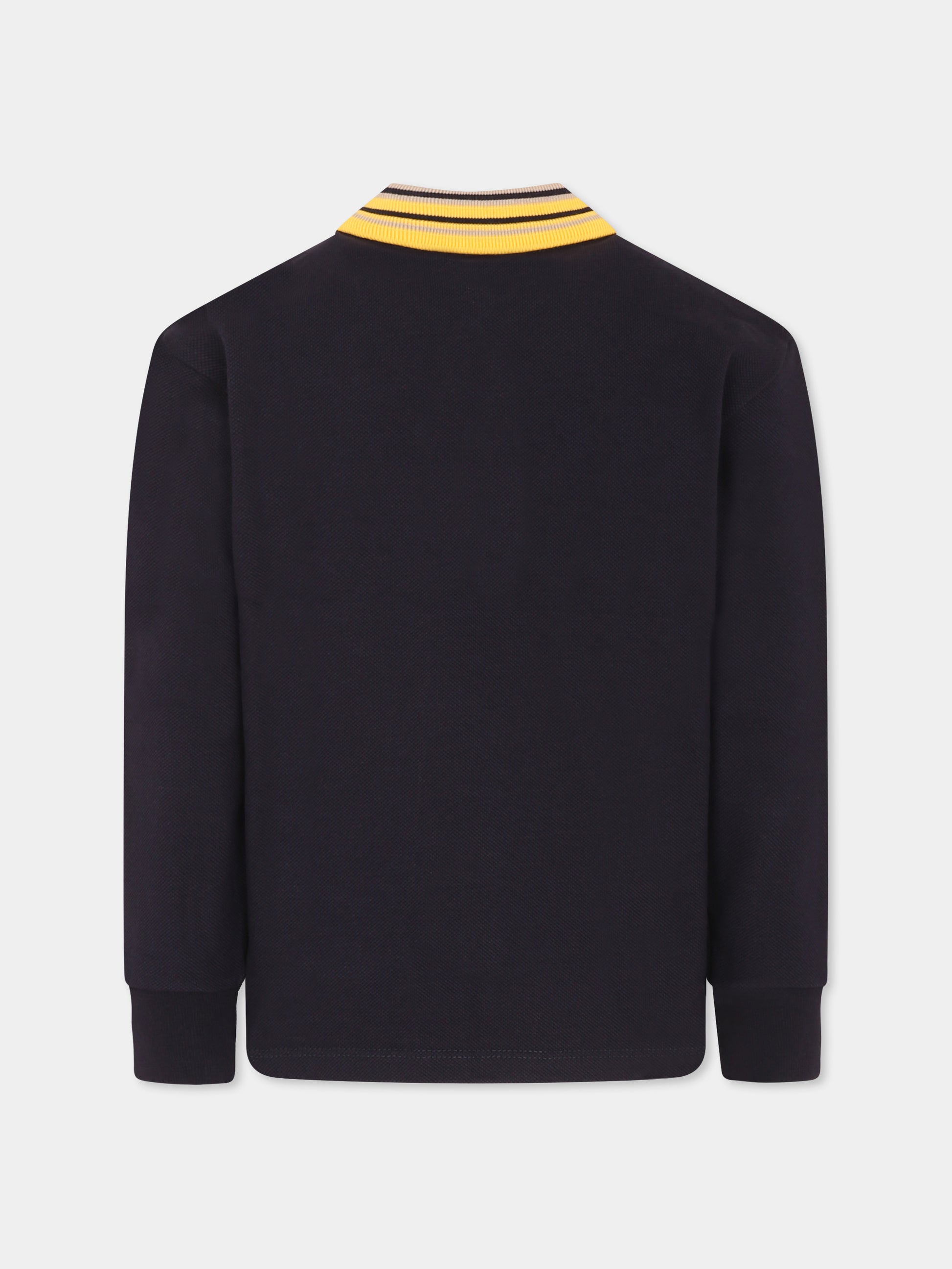 Polo blu per bambino con logo,Versace,1018281 1A13072 2UV70