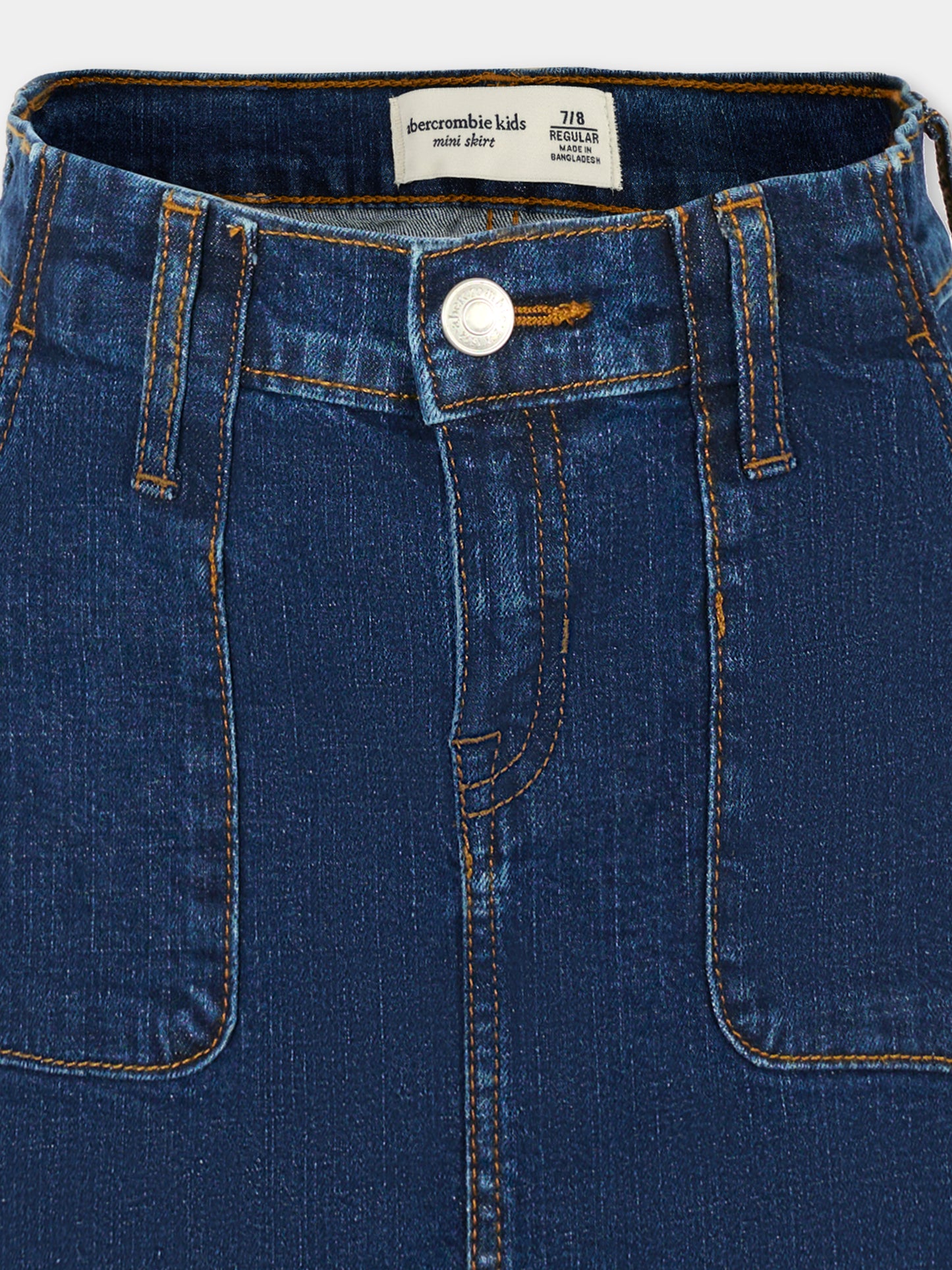 Gonna denim per bambina con logo,Abercrombie & Fitch,AF43AG18 43AG18 DD7