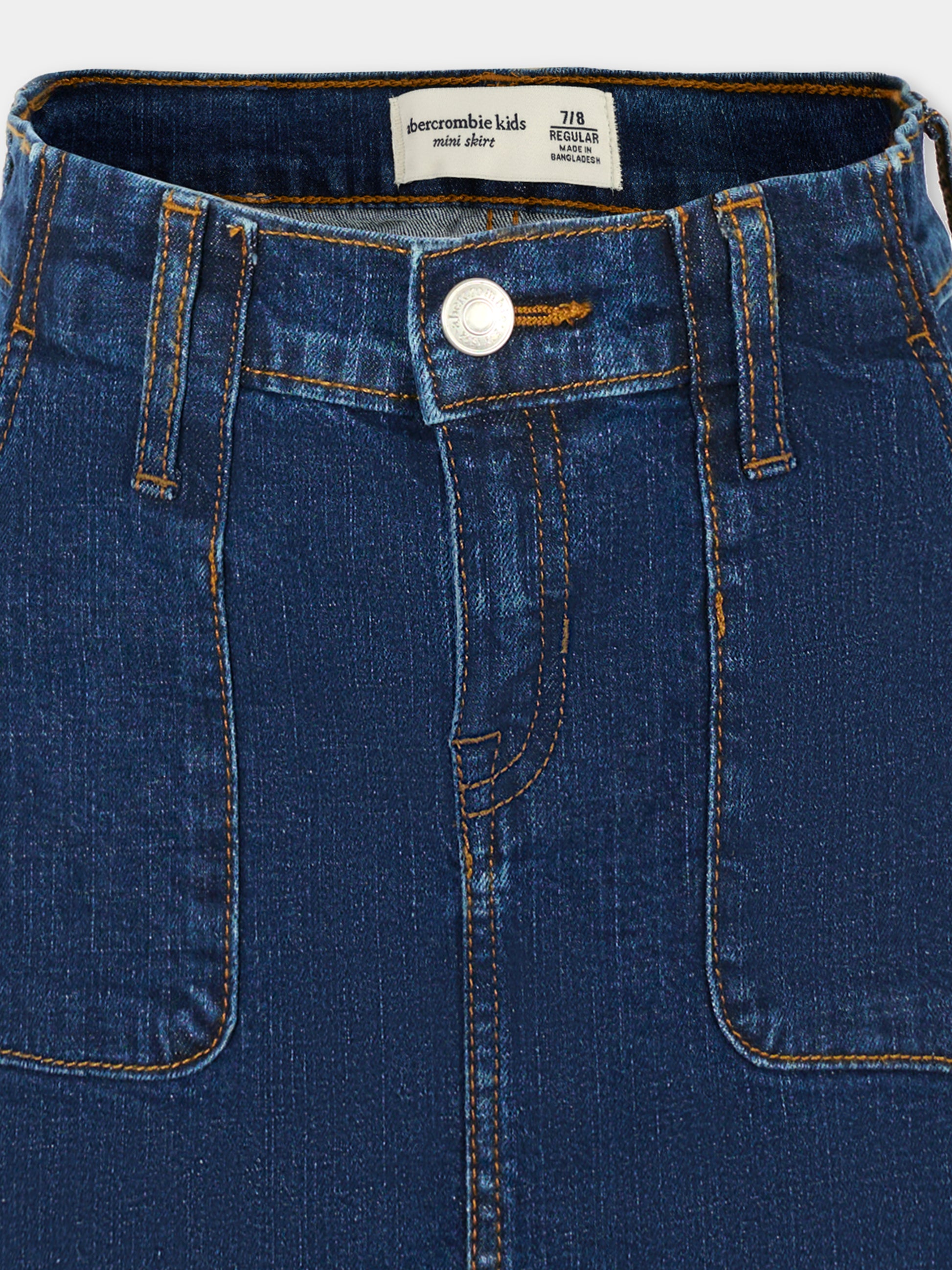 Gonna denim per bambina con logo,Abercrombie & Fitch,AF43AG18 43AG18 DD7