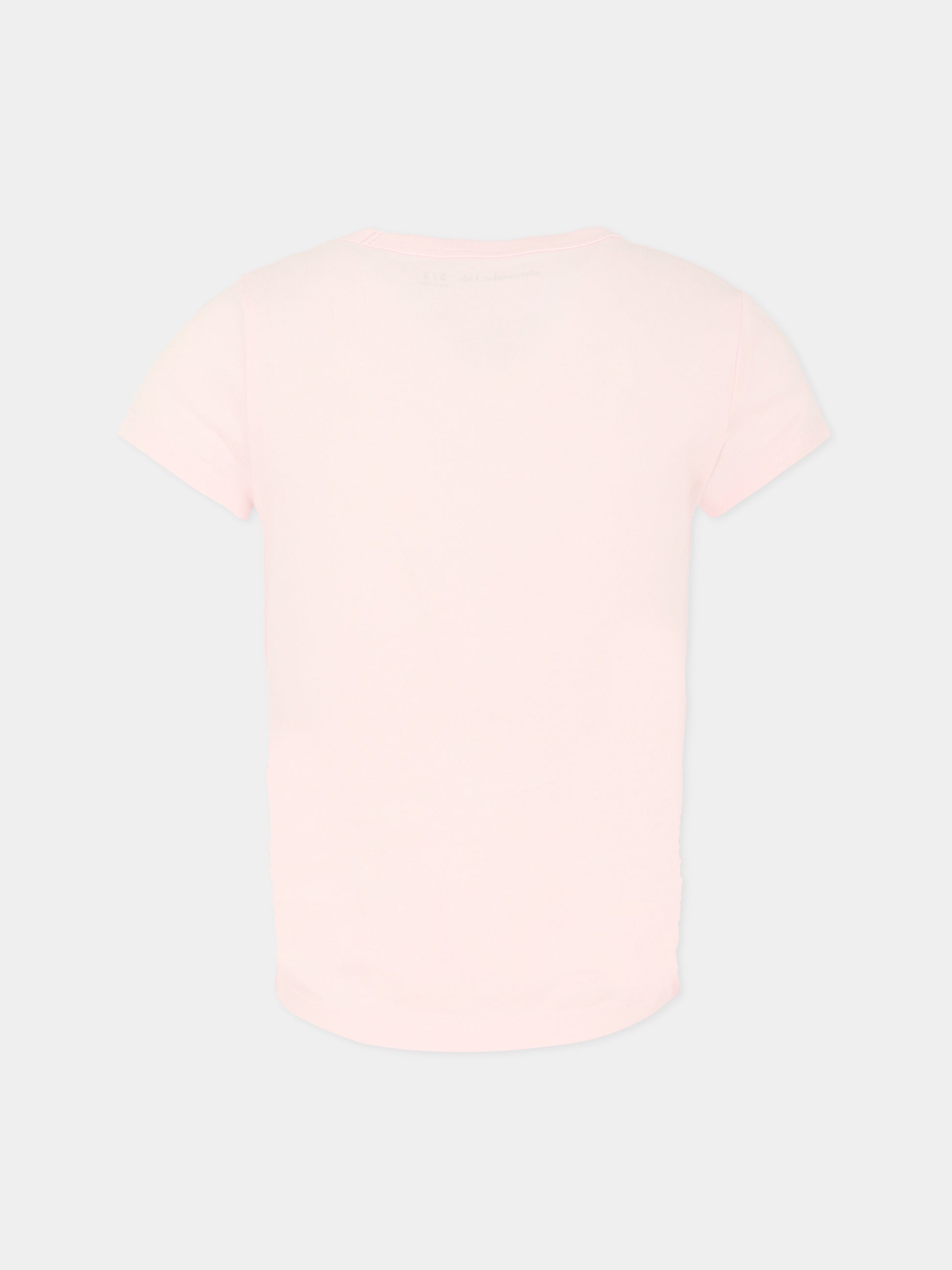 T-shirt rosa per bambina con logo,Abercrombie & Fitch,43AJ73 ADM