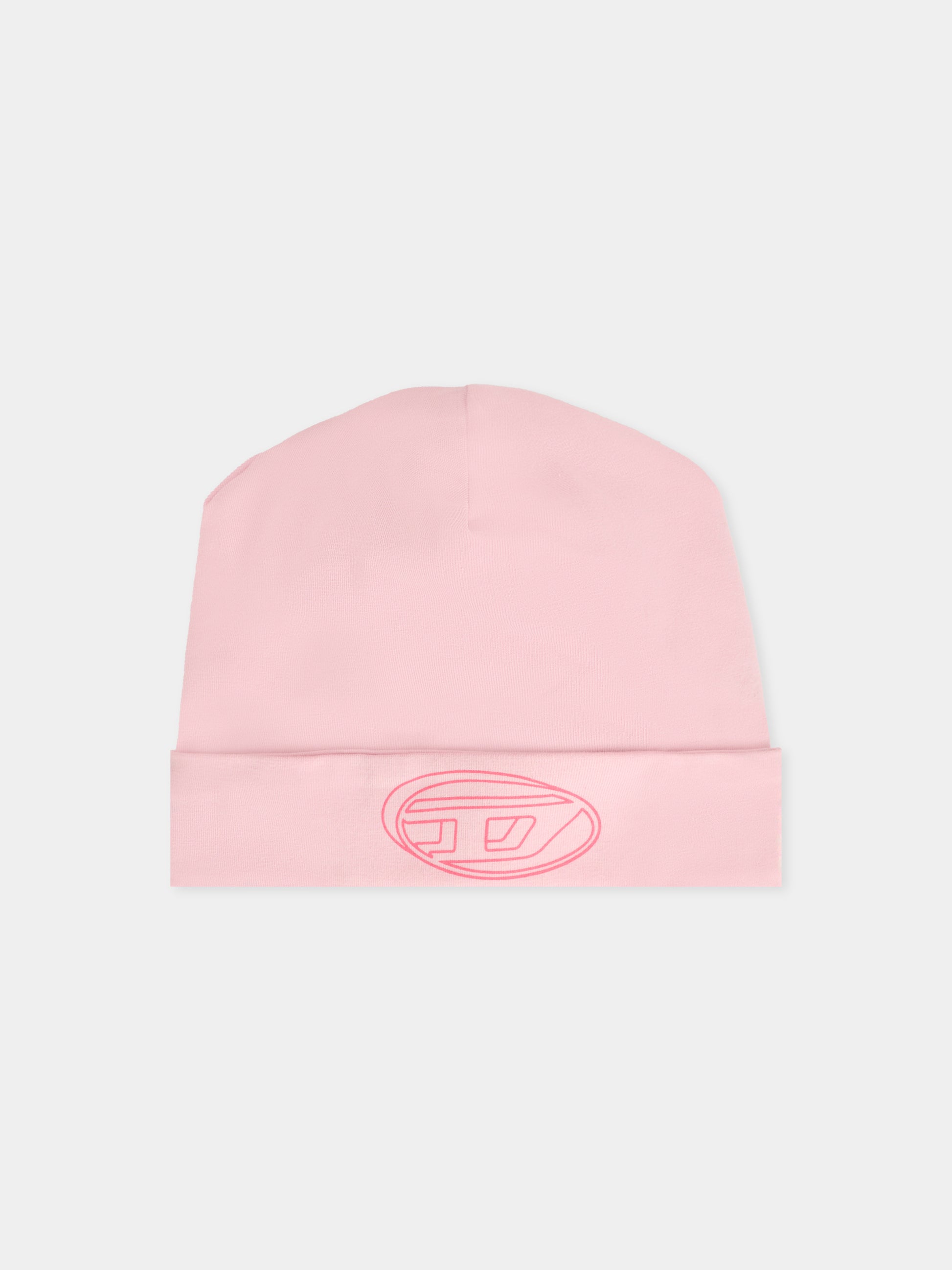 Set body rosa per neonata con logo,Diesel,N00085-KYAVU-K361