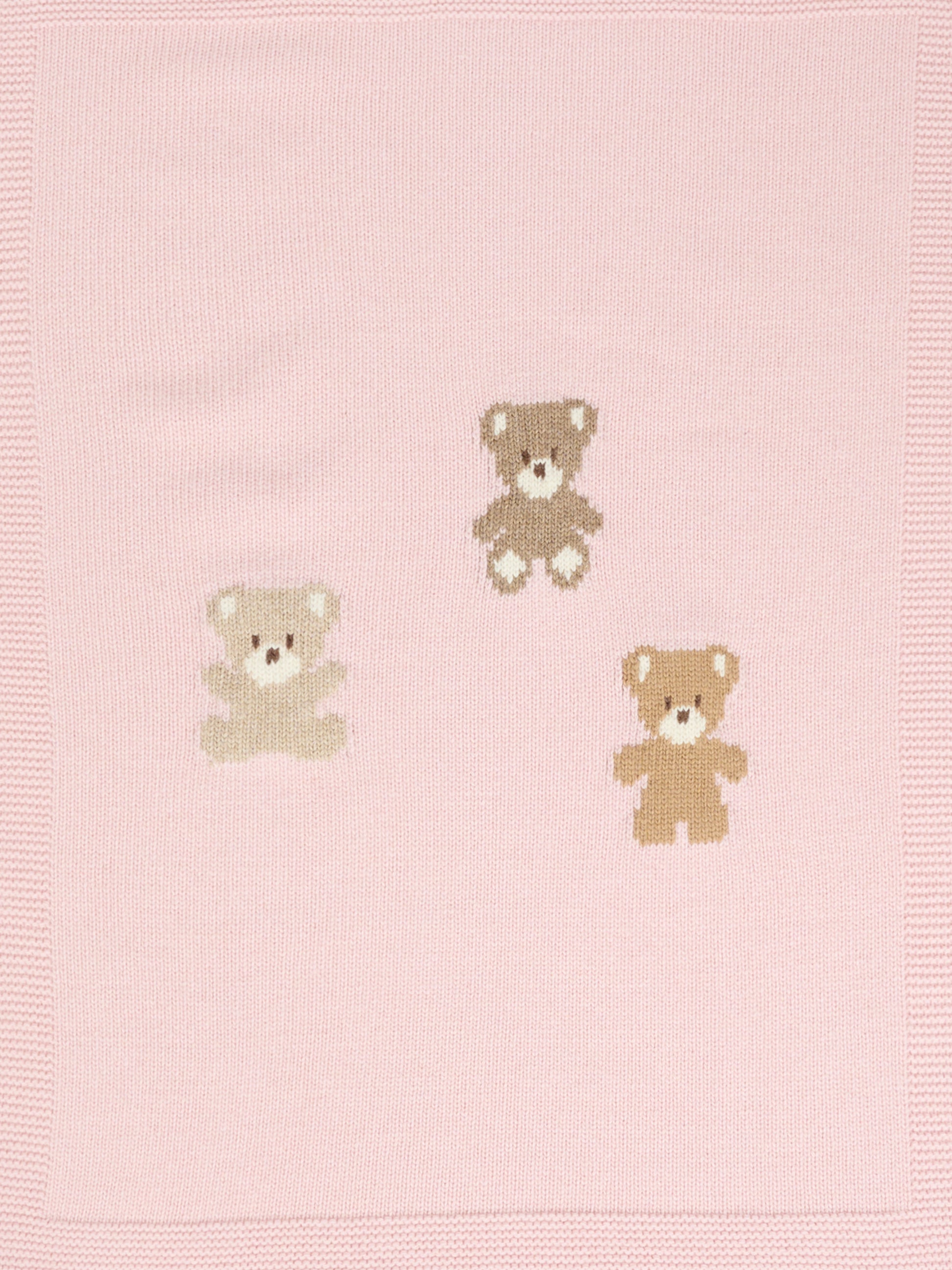 Coperta rosa per neonata con orsetti,J.o. Milano,568A1 ROSA BABY