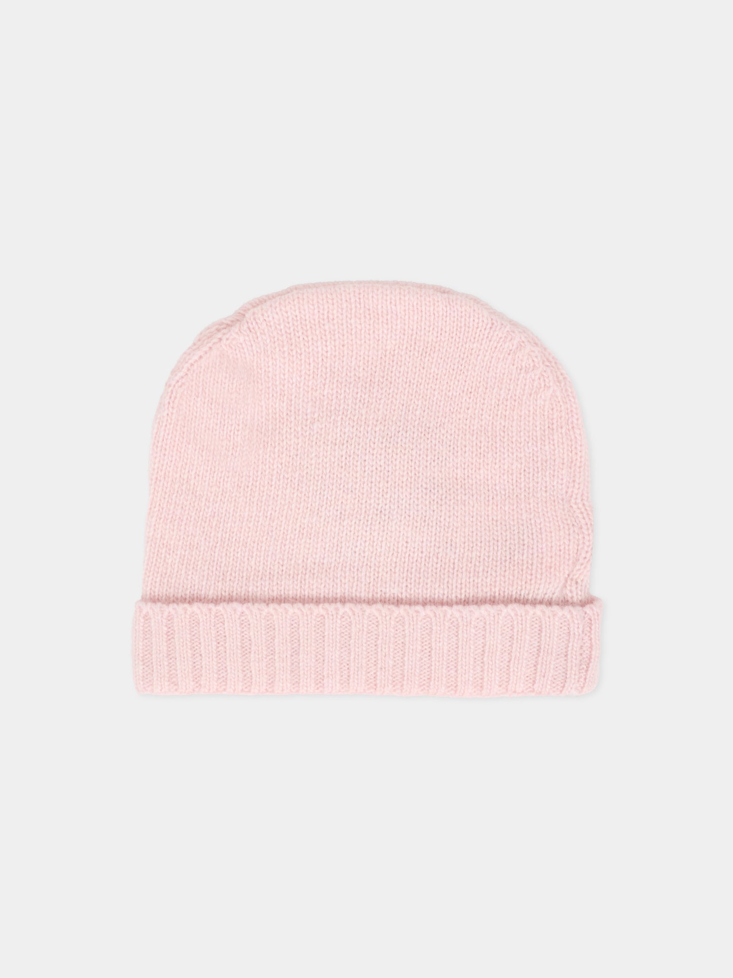 Berretto rosa per neonata con orsetto,J.o. Milano,569A1 ROSA BABY