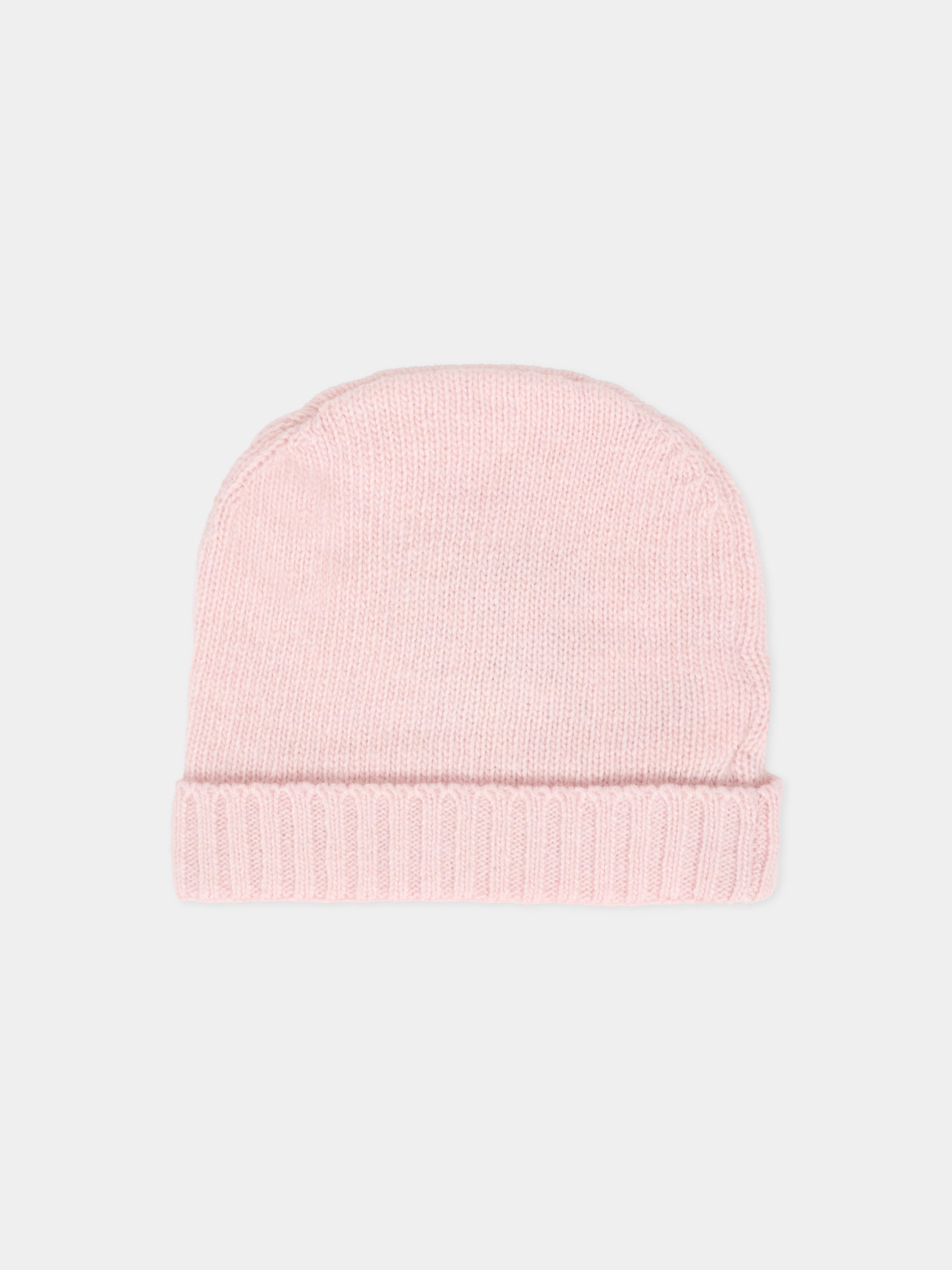 Berretto rosa per neonata con orsetto,J.o. Milano,569A1 ROSA BABY