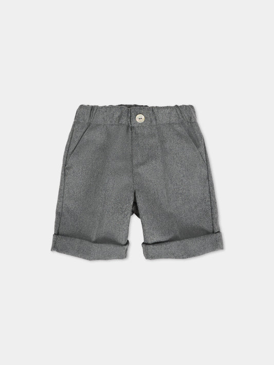 Shorts grigi per neonato,J.o. Milano,564Z1 GRIGIO