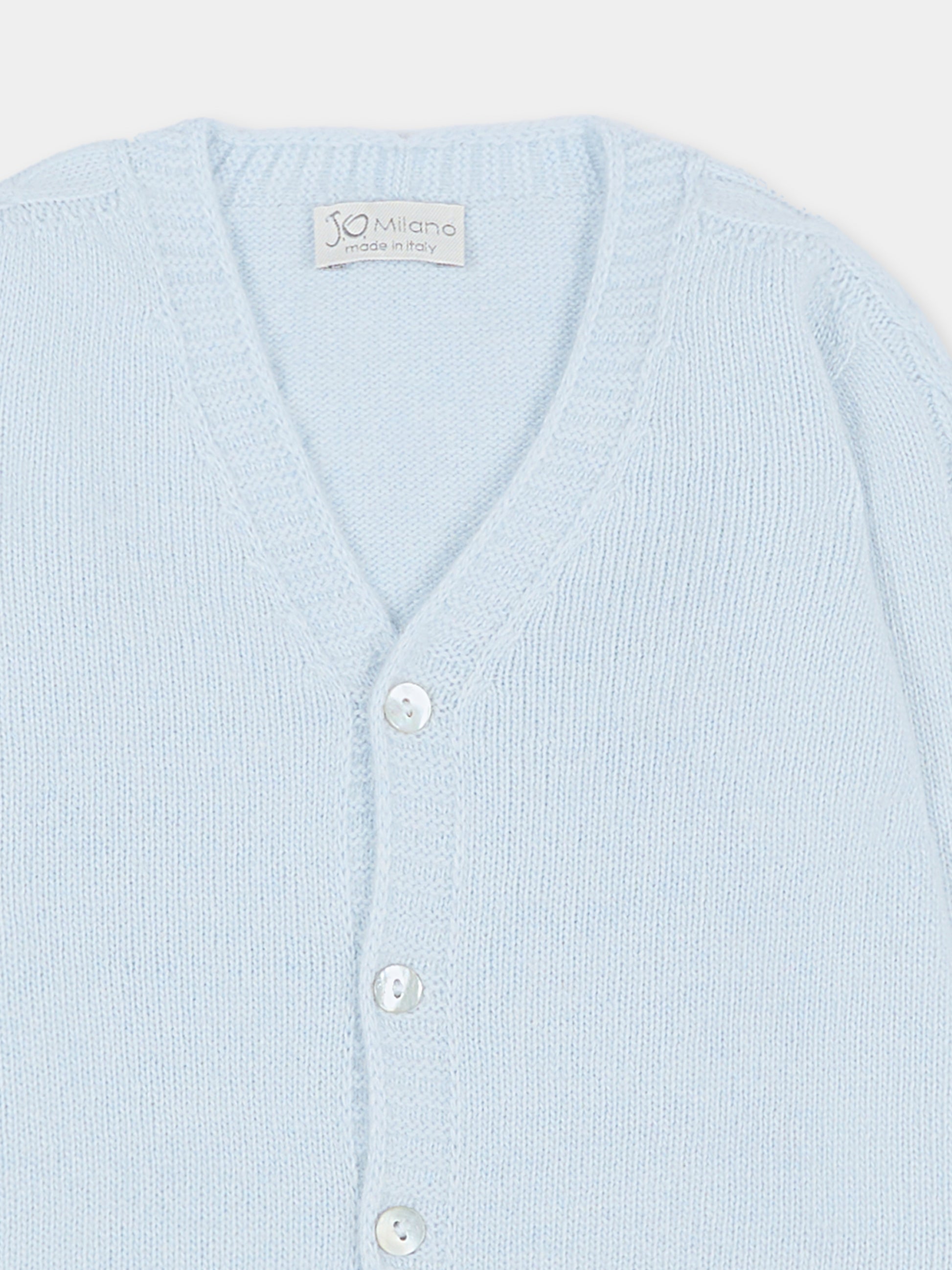 Cardigan celeste per neonato,J.o. Milano,563Z4 CIELO