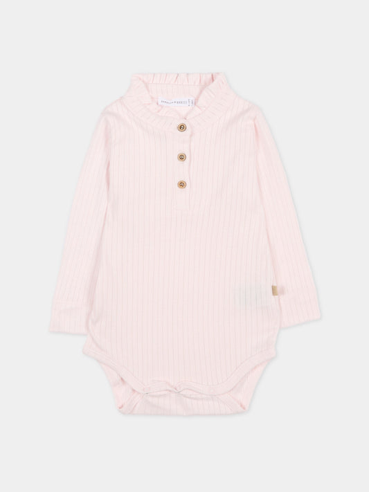Body rosa per neonata,Bamboom,1021 PINK BLUSH