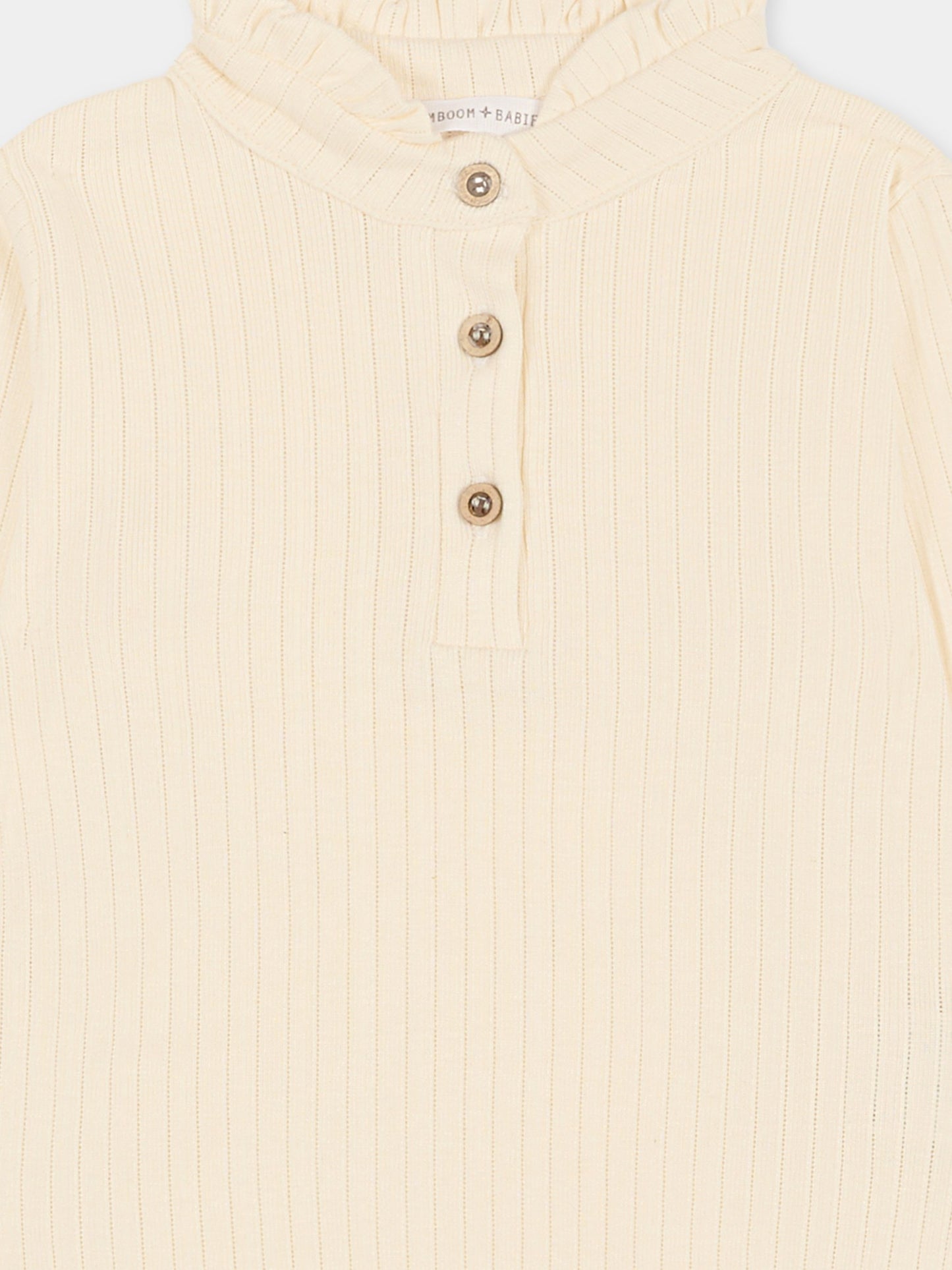 Body avorio per neonata,Bamboom,1021 WARM WHITE