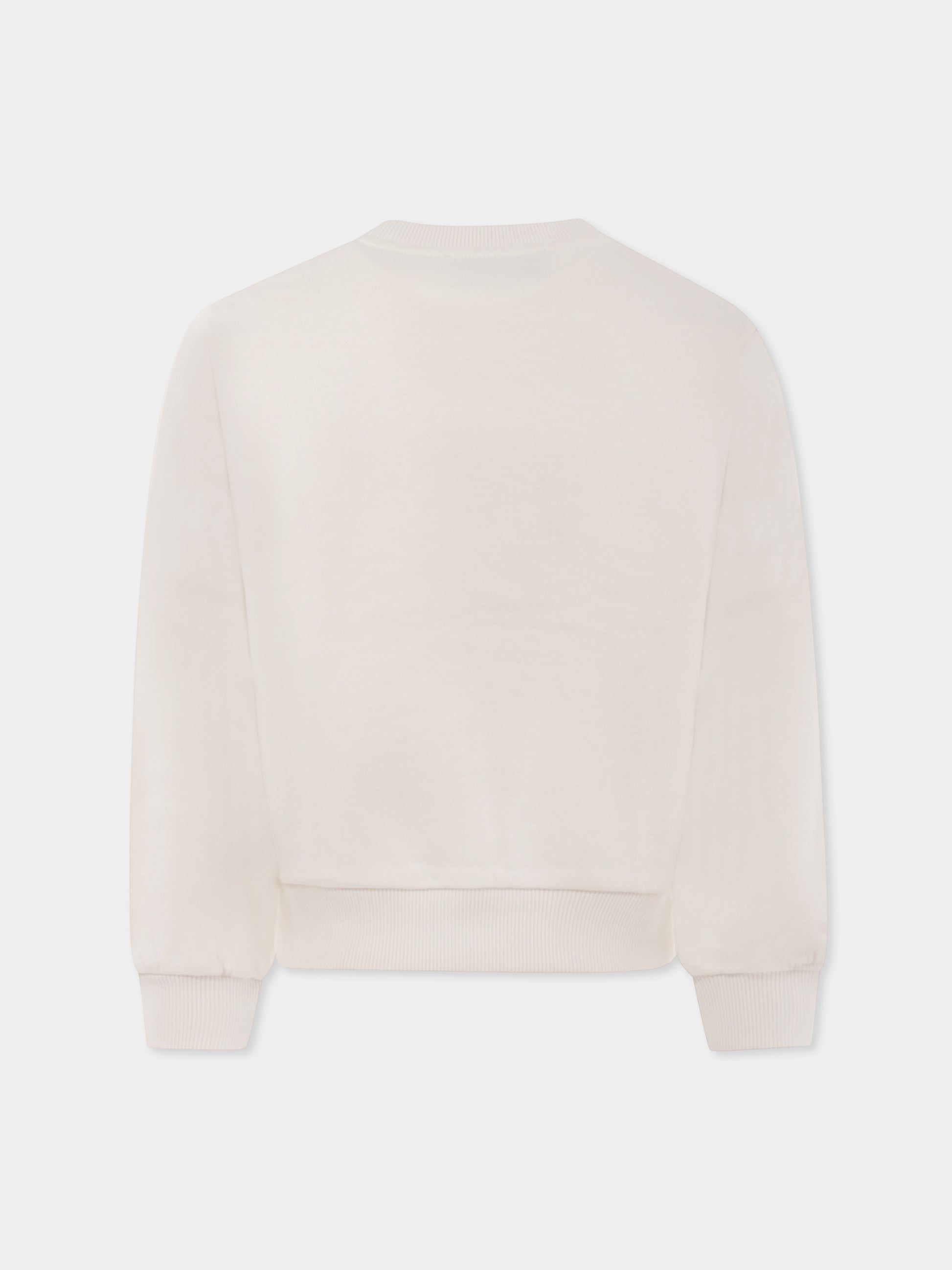 Felpa avorio per bambina con Pegaso,Etro,GU4A10 Z2099 105