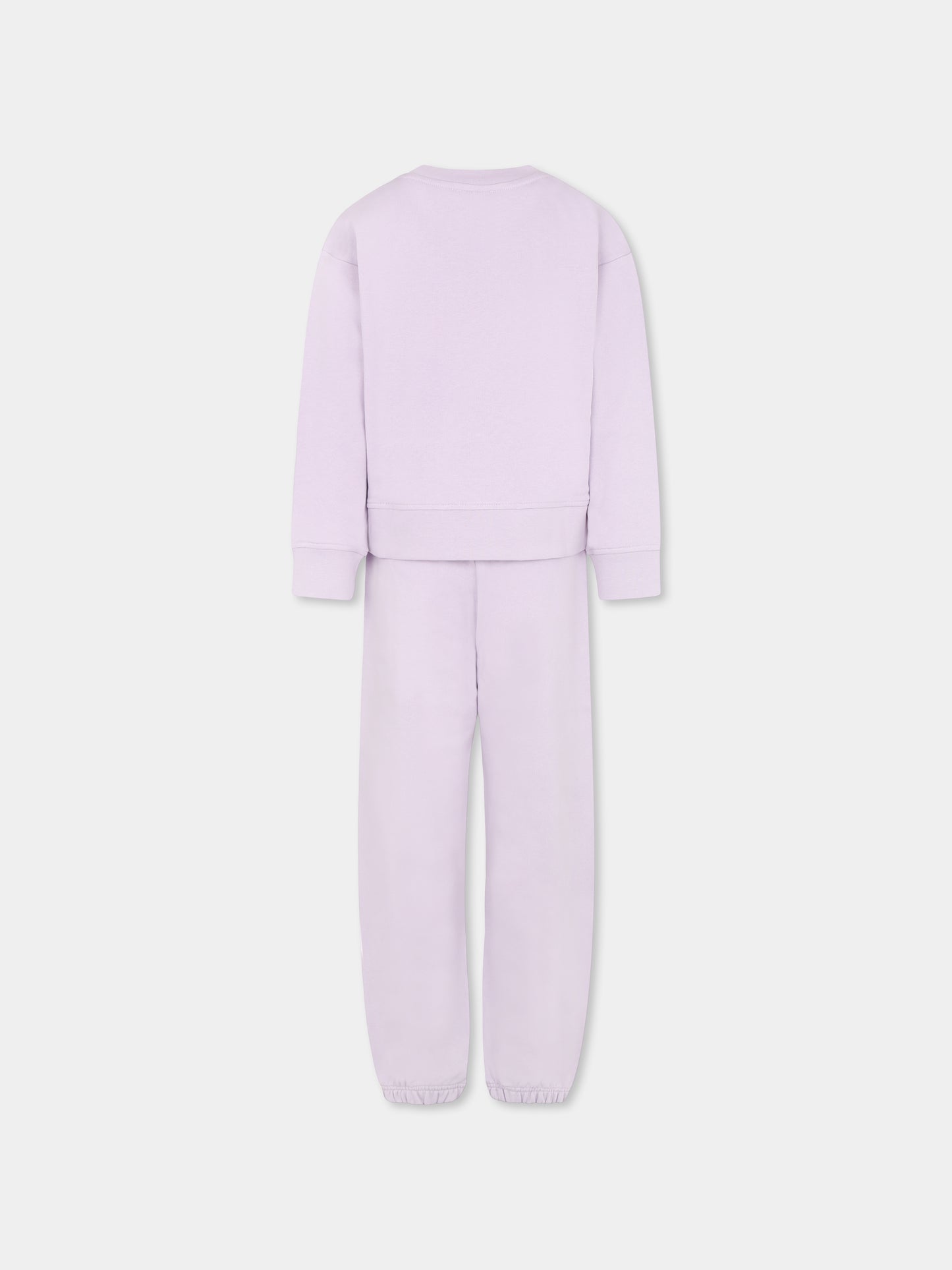 Completo lilla per bambina con stampa conchiglie,Stella Mccartney Kids,TU3A50 Z0499 572