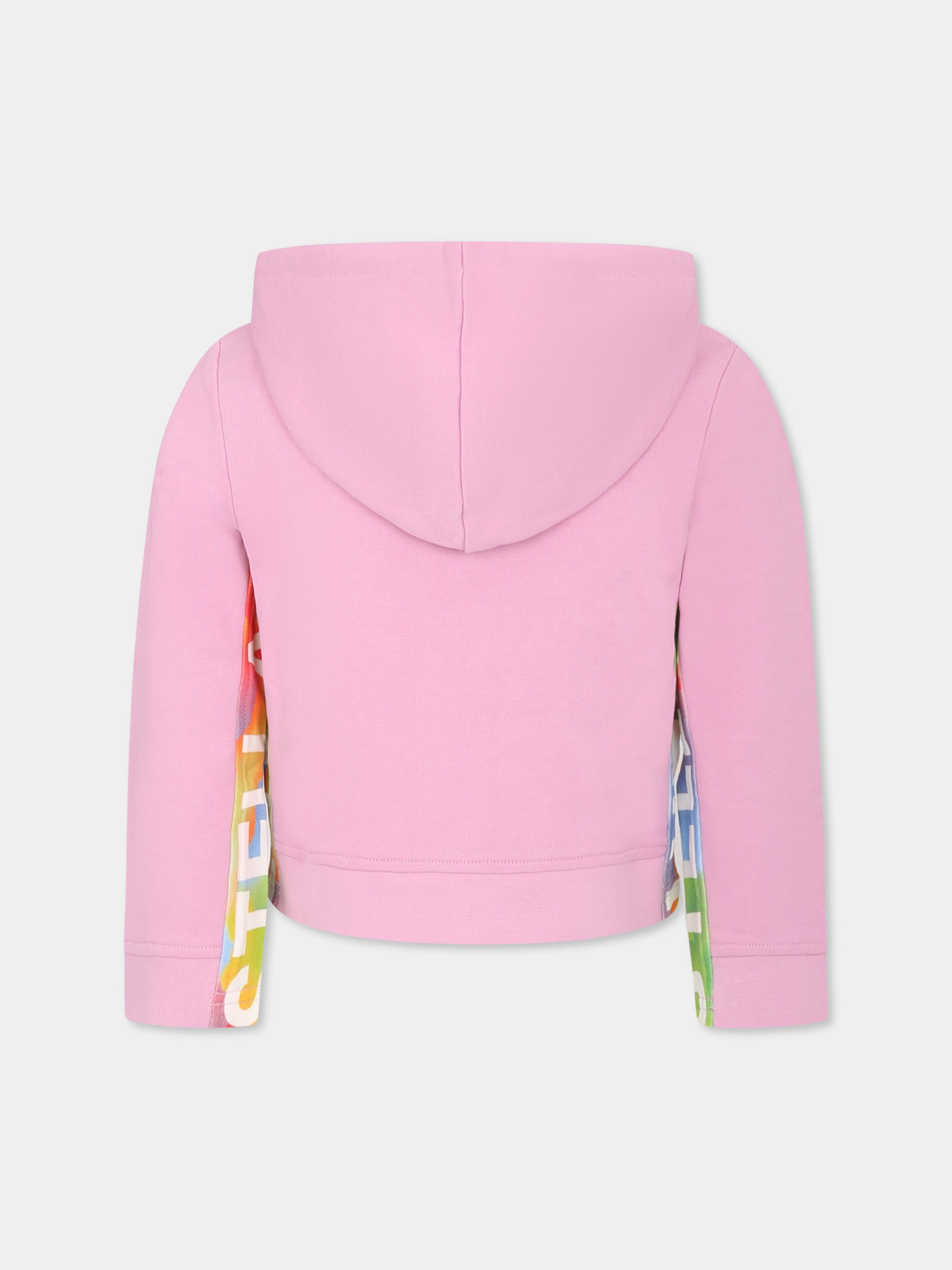 Felpa rosa per bambina con logo,Stella Mccartney Kids,TU4A80 Z0499 50G