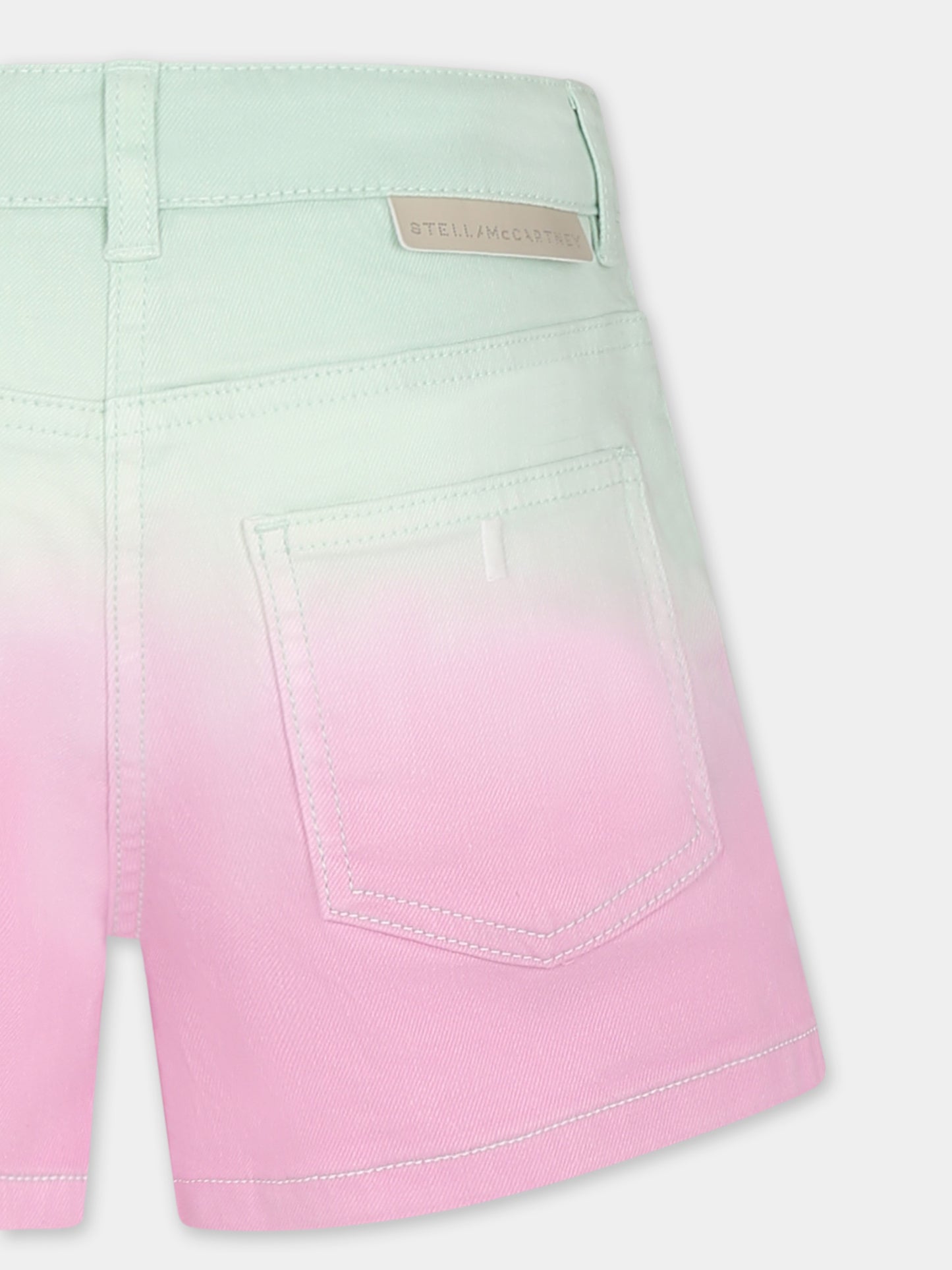 Shorts multicolor per bambina con logo,Stella Mccartney Kids,TU6E29 Z0156 999