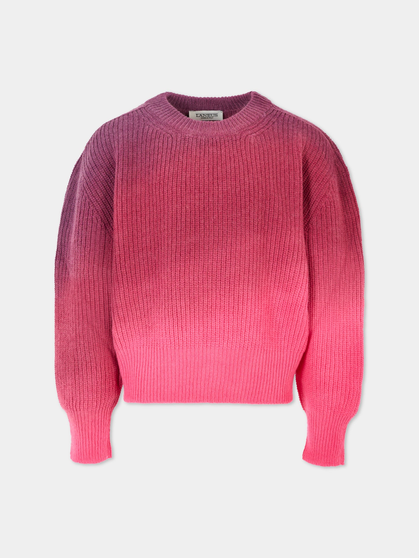 Maglione multicolor per bambina con patch,Laneus,F5LKJGJP110 247