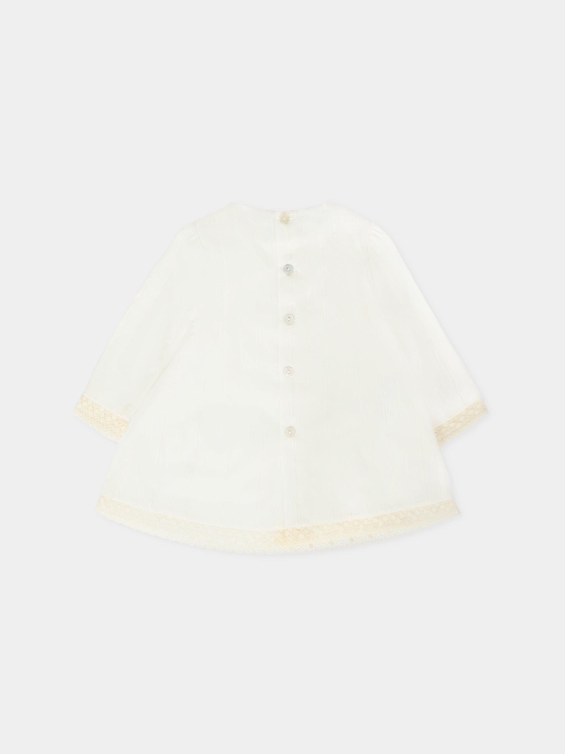 Vestito avorio per neonata con logo,Paz Rodríguez,104 152841 60 T2020