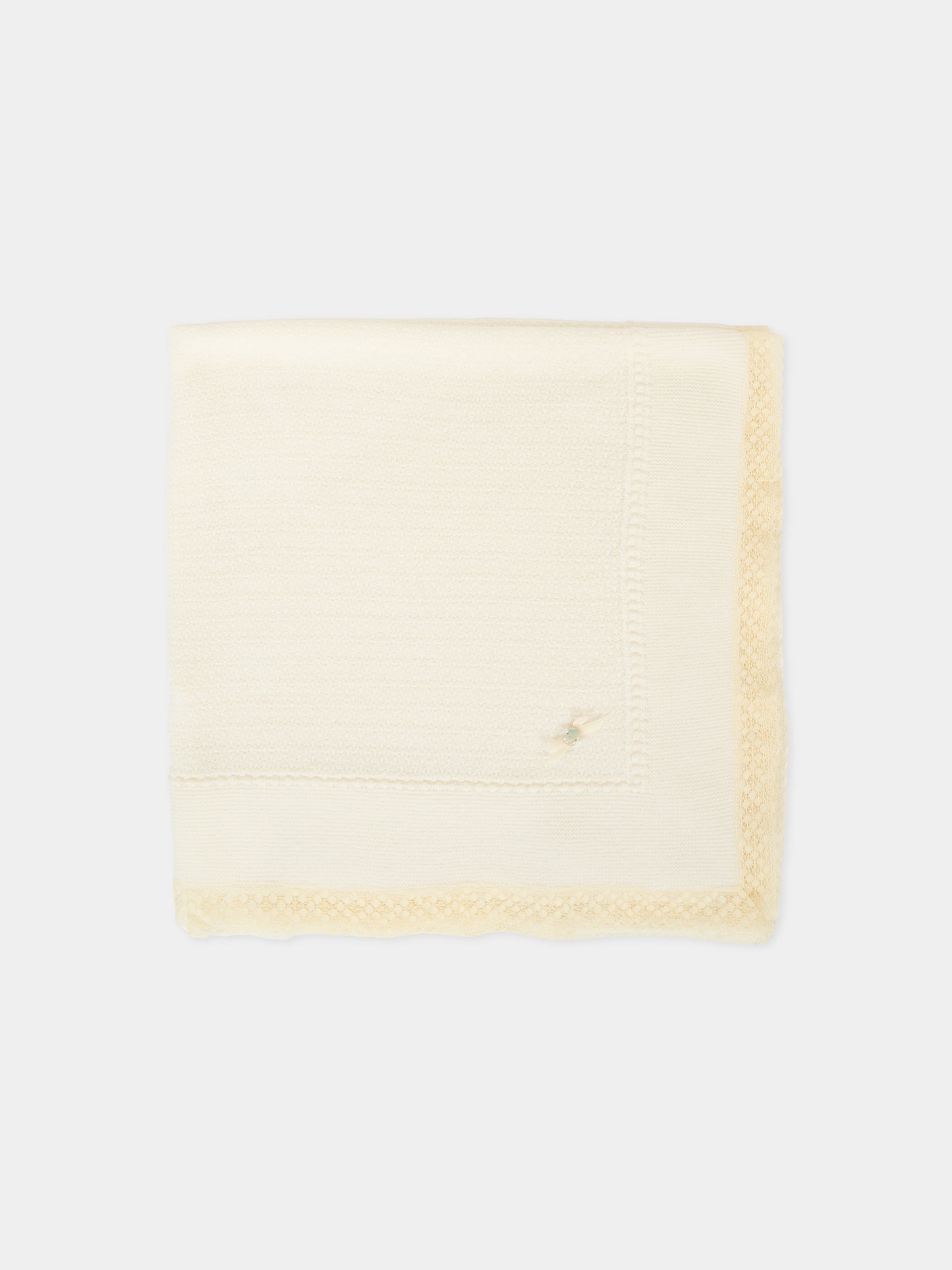 Coperta avorio per neonati con fiocco,Paz Rodríguez,029 112828 60 H56