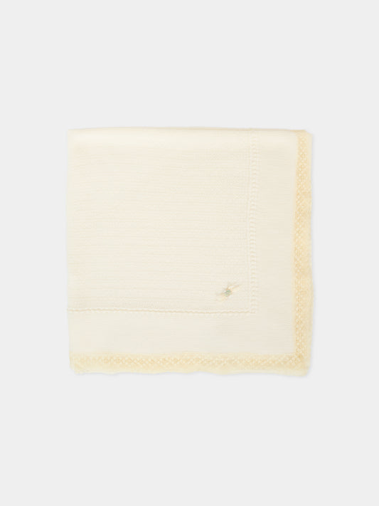 Coperta avorio per neonati con fiocco,Paz Rodríguez,029 112828 60 H56