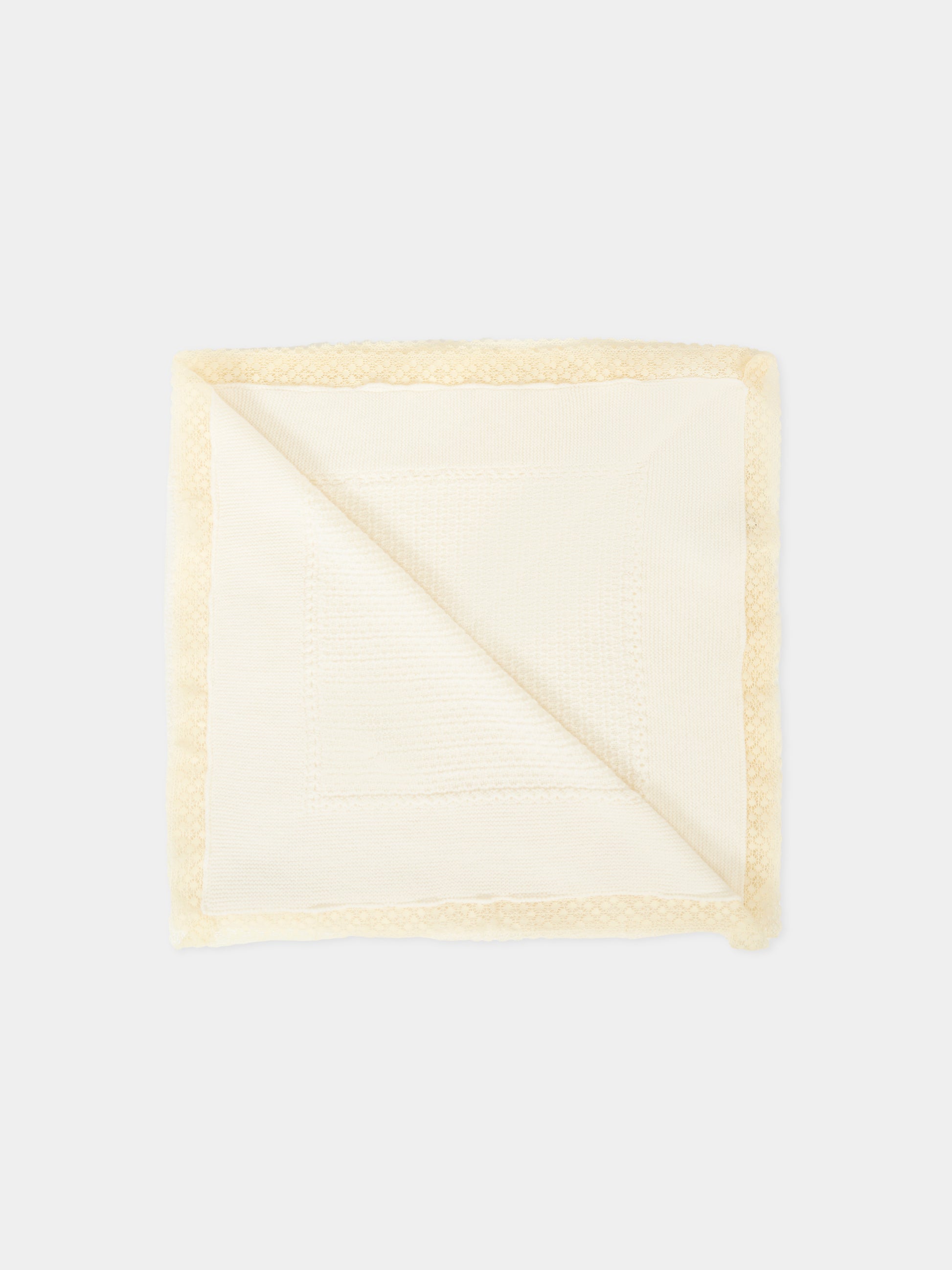 Coperta avorio per neonati con fiocco,Paz Rodríguez,029 112828 60 H56