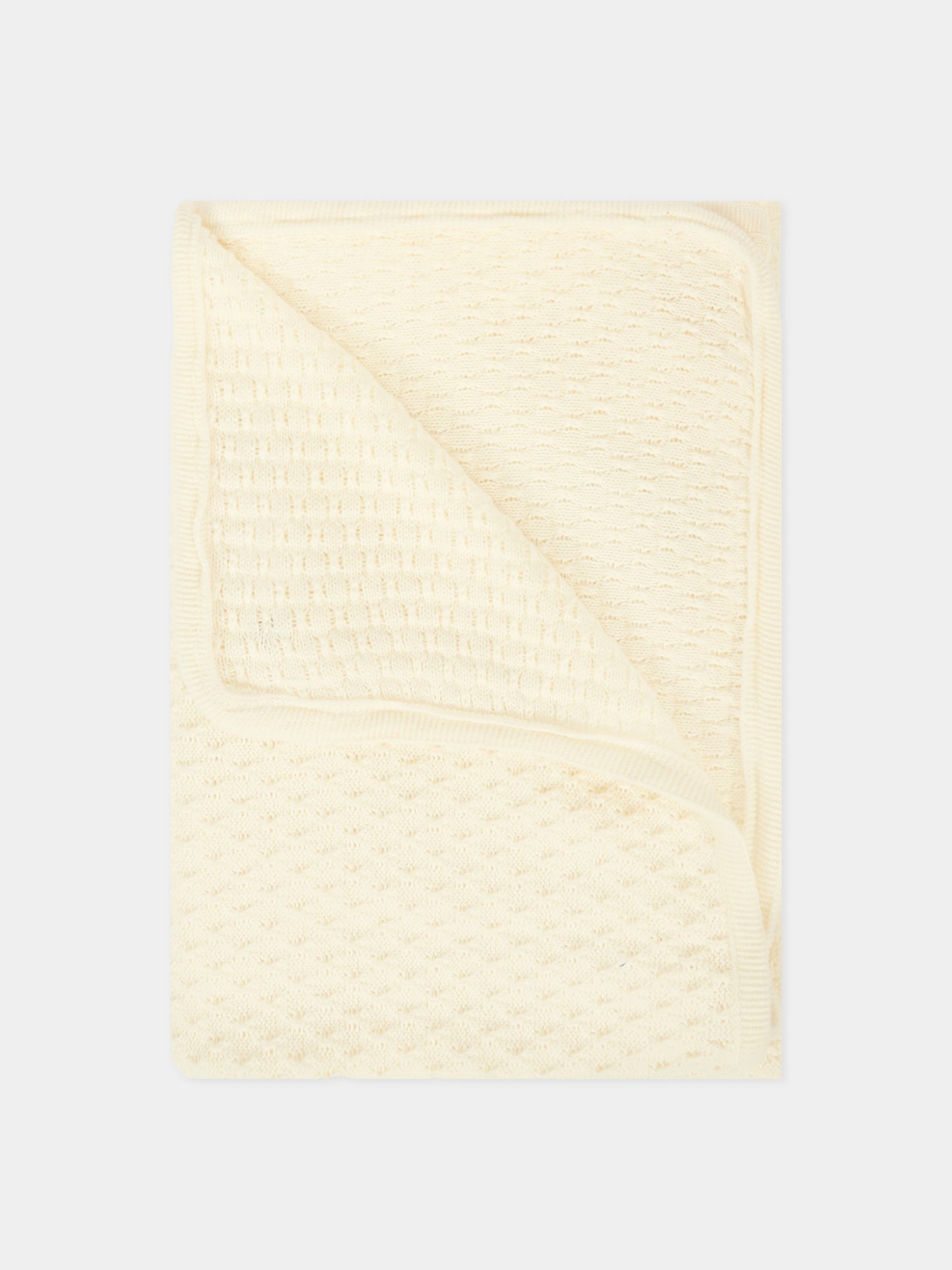 Coperta avorio per neonati con logo,Paz Rodríguez,031 123073 60 H94