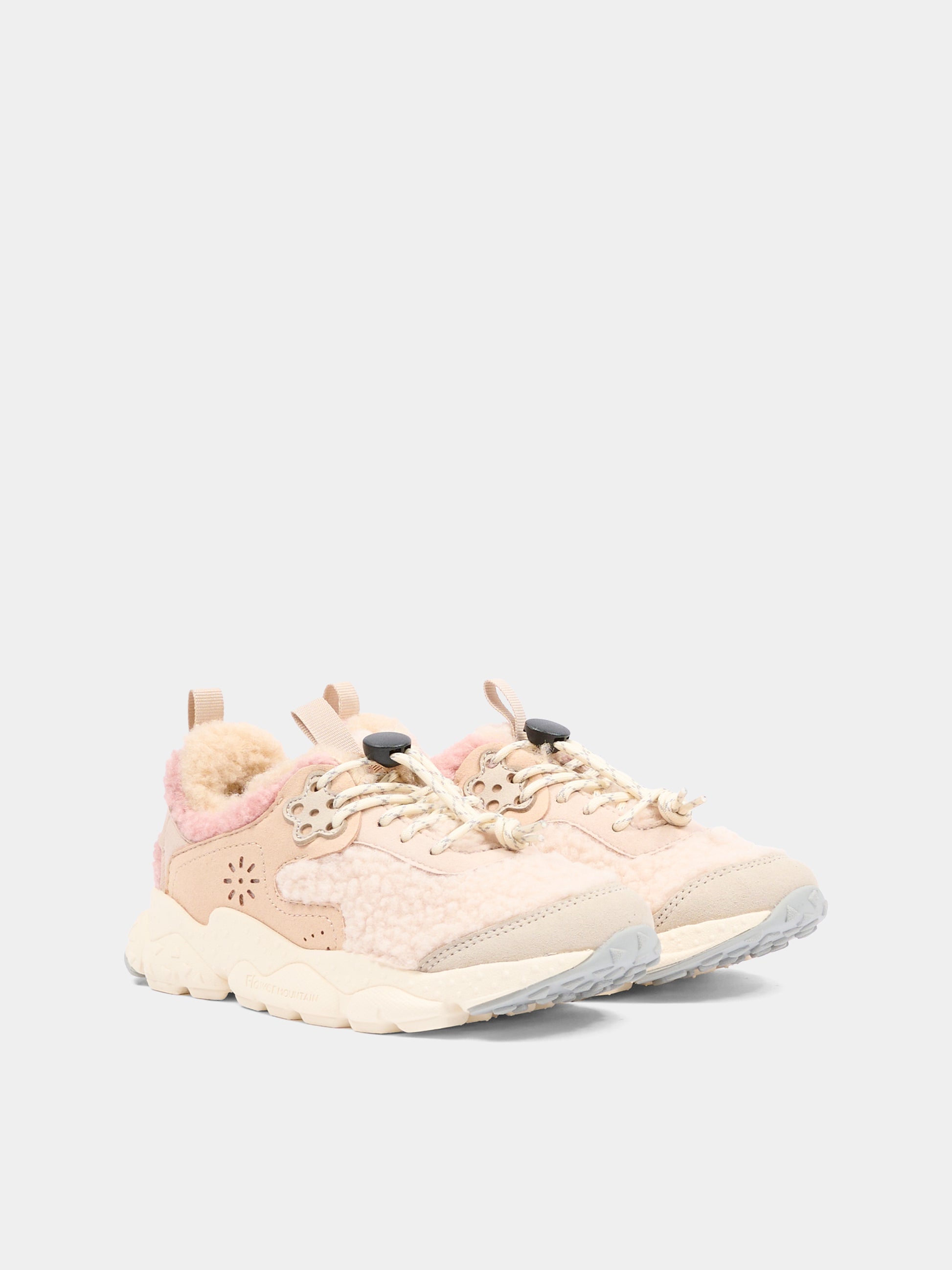 Sneakers Doi multicolor per bambina con dettagli rosa,Flower Mountain,0012016211 28 2E13