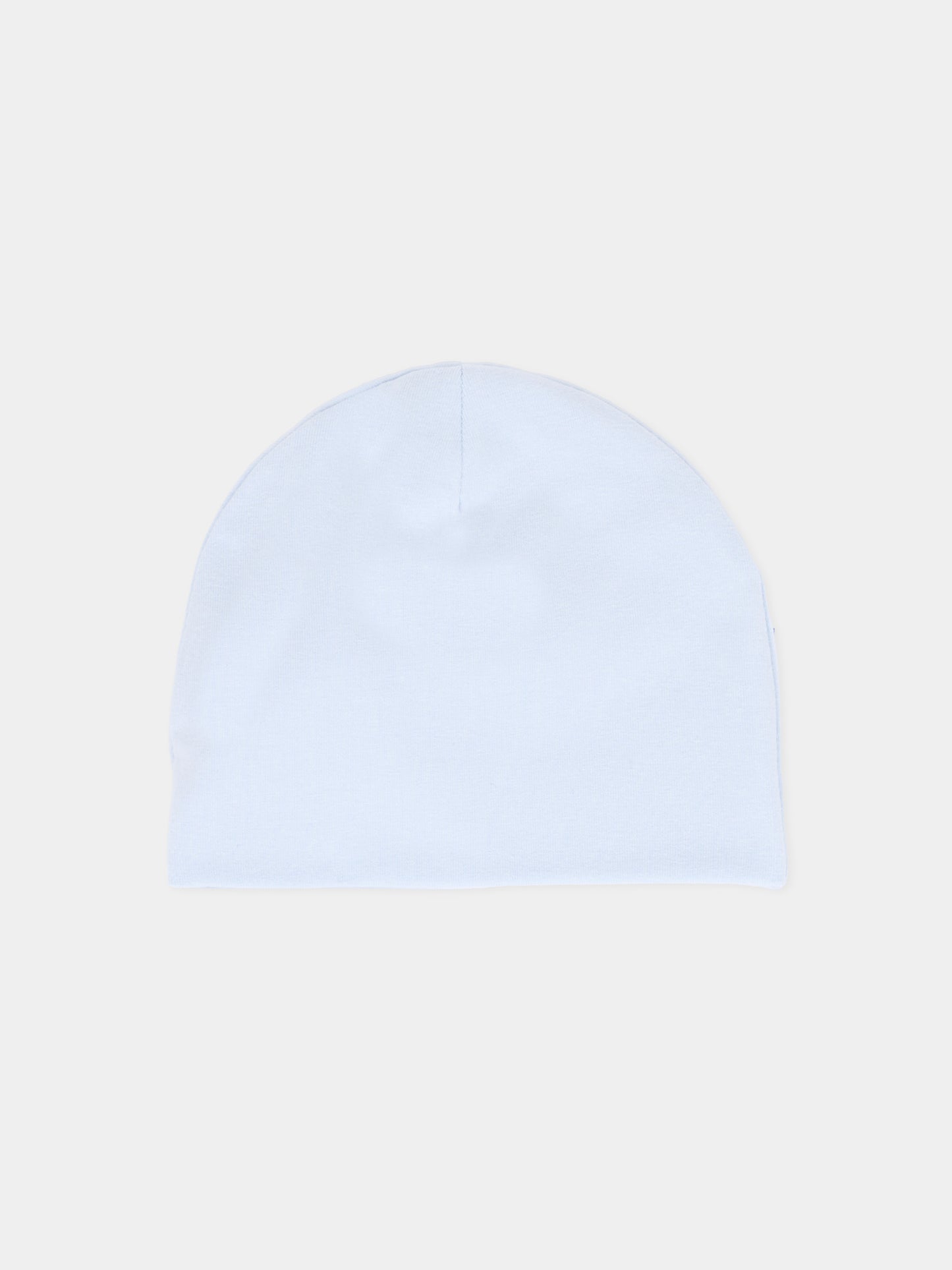 Berretto celeste per neonato con ape e orsetto,Nanán,I25005A