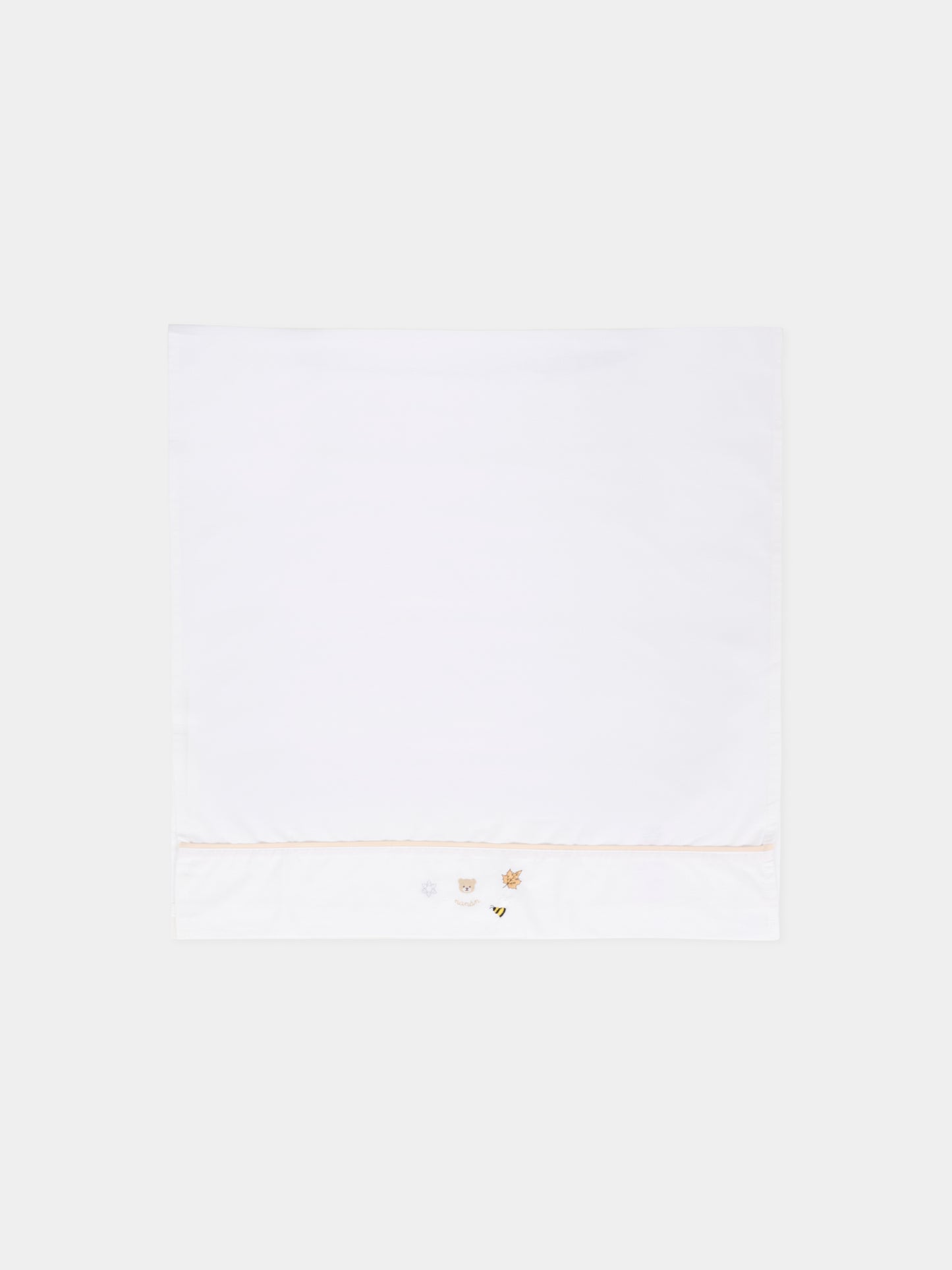 Set lenzuola bianco per neonati con ape e logo,Nanán,I25007BE