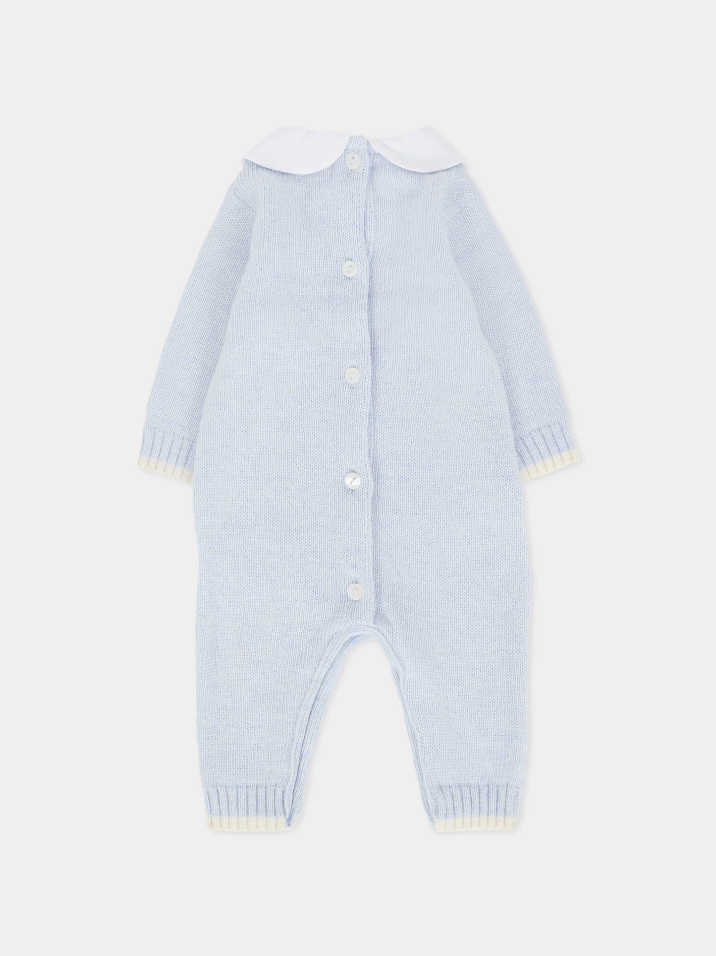 Tutina celeste per neonato con api ricamate,Nanán,I25009A