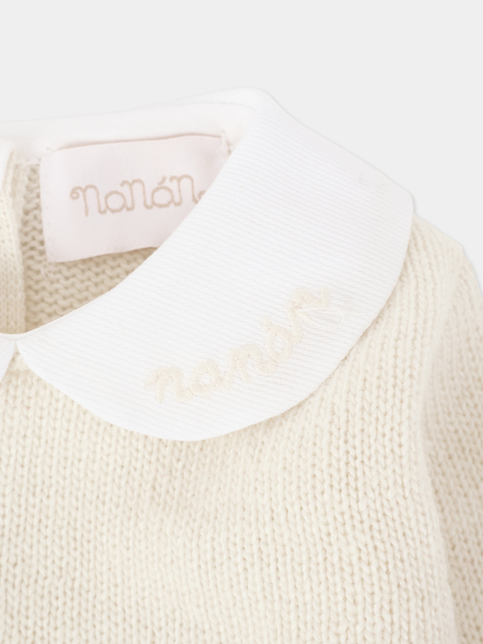 Completo nascita avorio per neonati con api ricamate,Nanán,I25010B