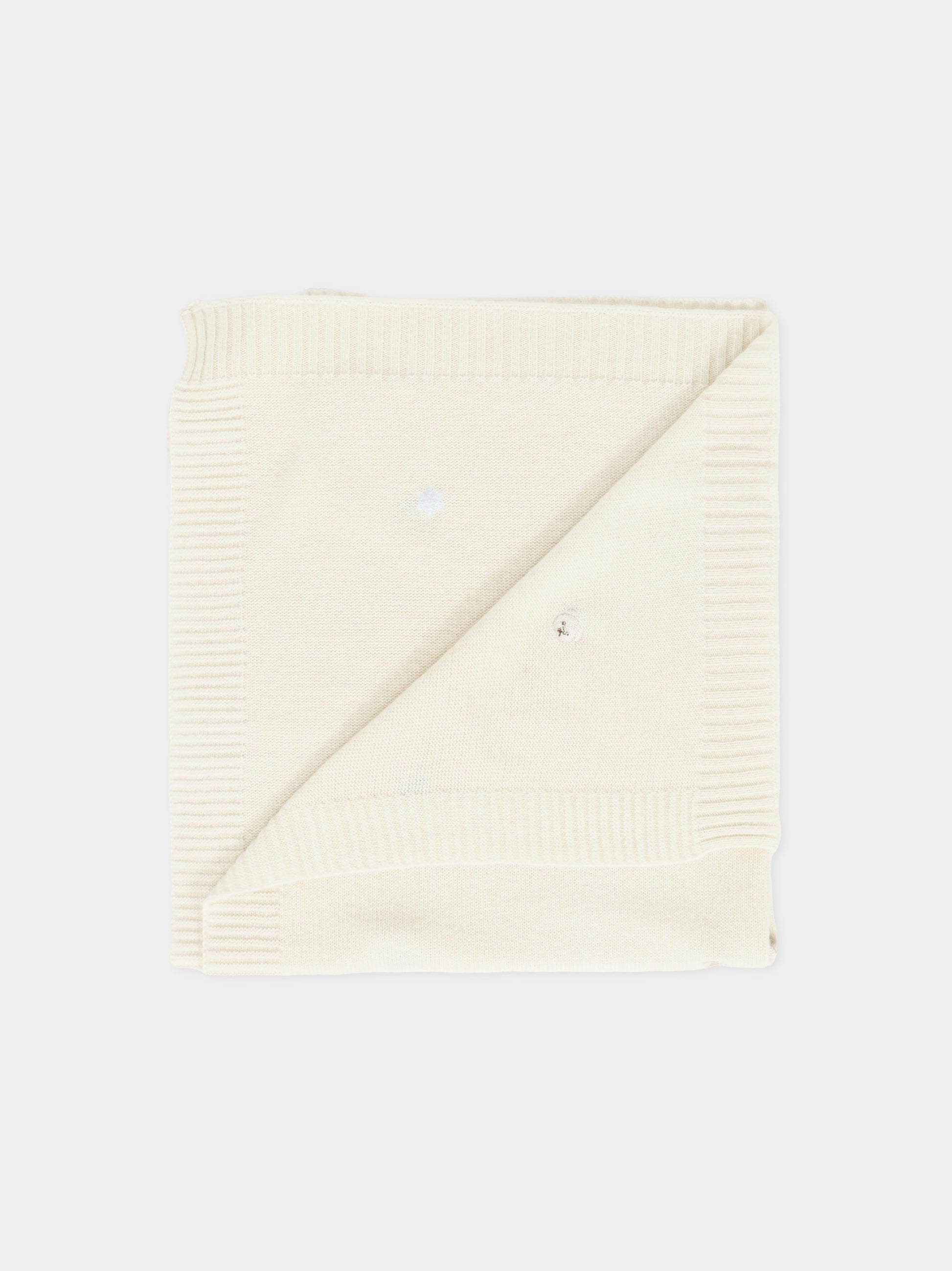 Coperta avorio per neonati con ape,Nanán,I25012B