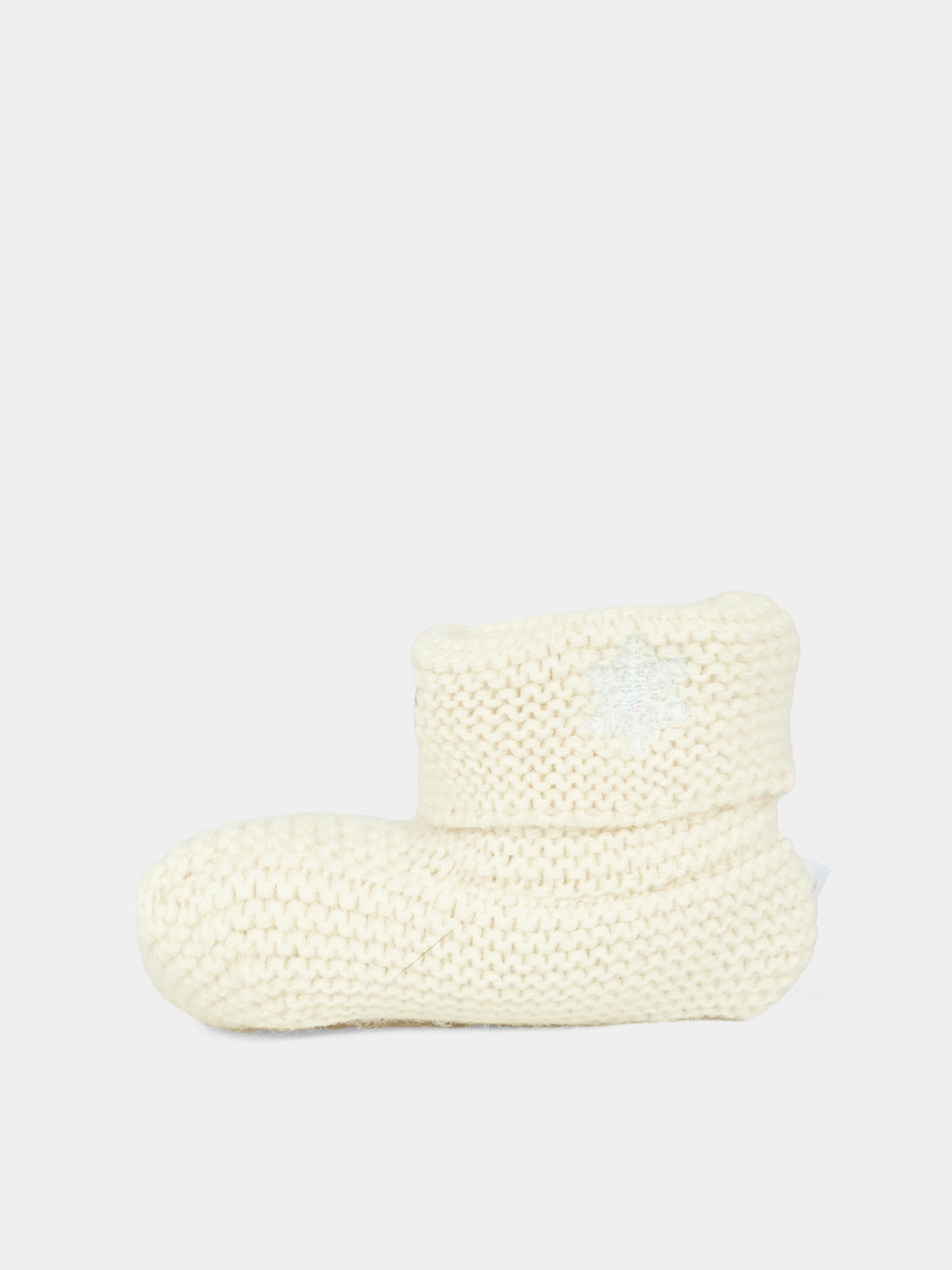 Babbucce avorio per neonati con ape,Nanán,I25013B