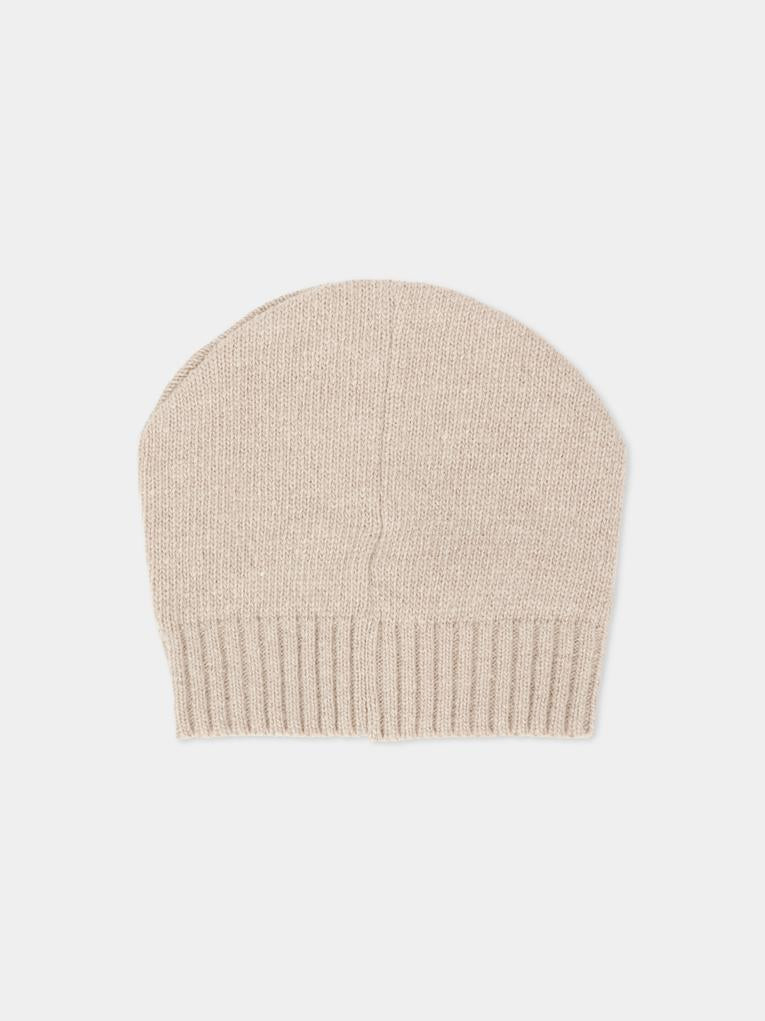 Cappello beige per neonati con ape,Nanán,I25014BE