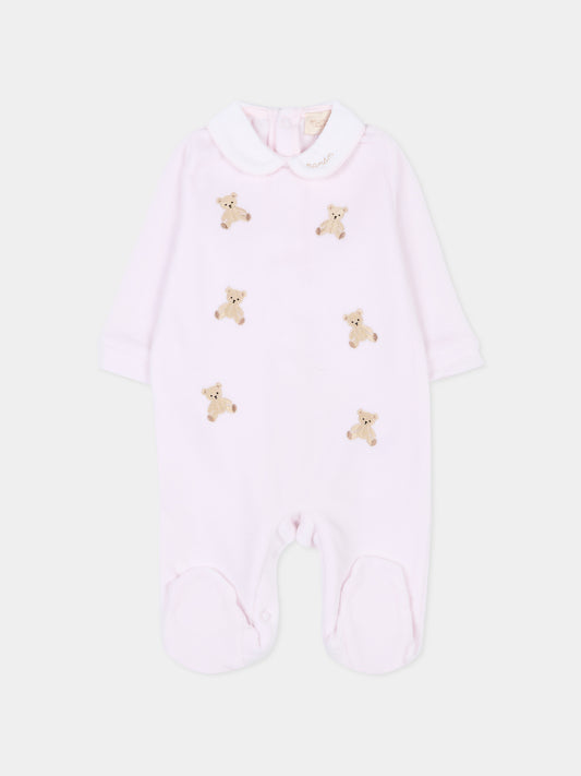 Tutina rosa per neonata con orsetti,Nanán,I25015R