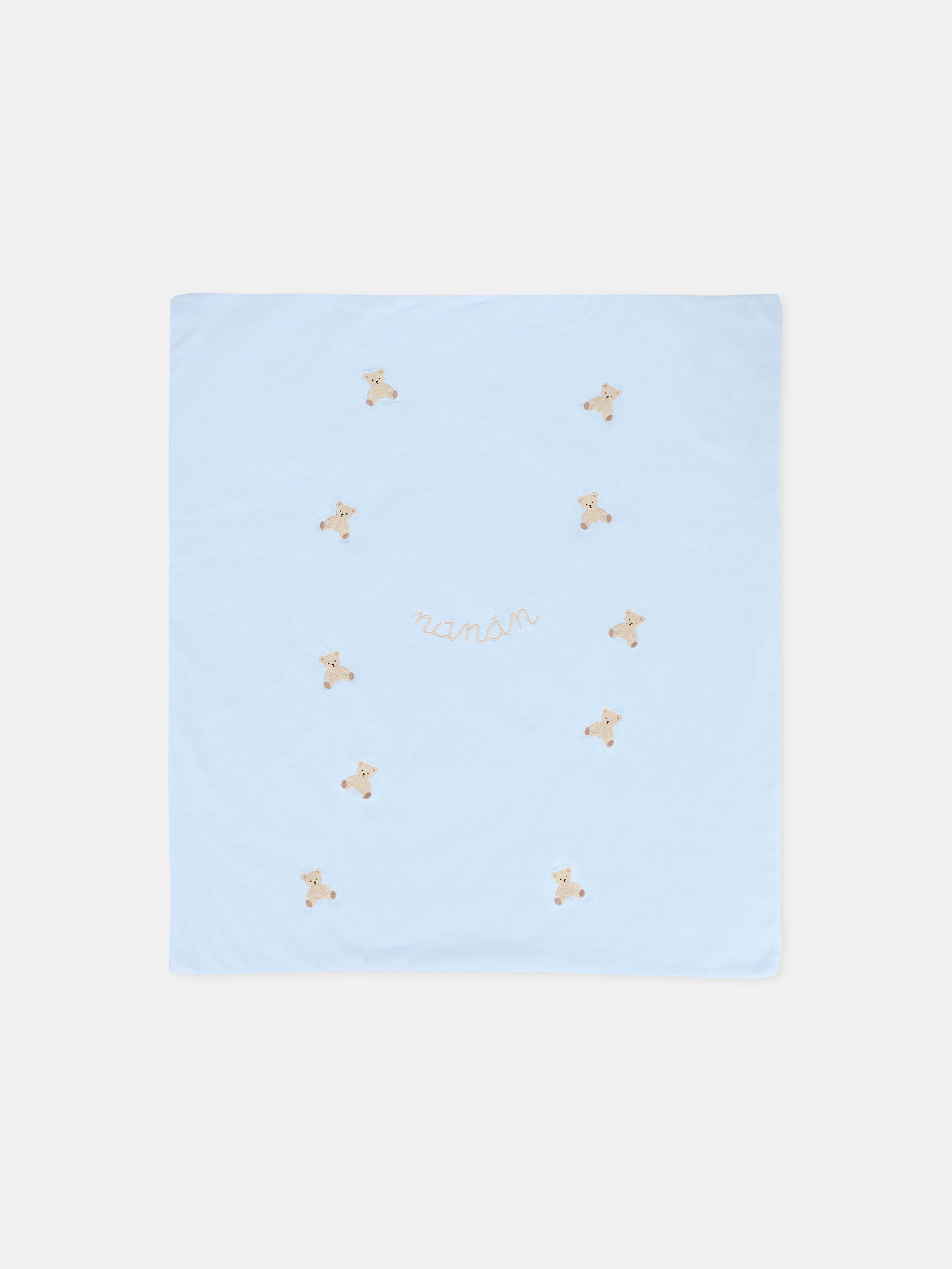Coperta celeste per neonato con orsetti,Nanán,I25020A
