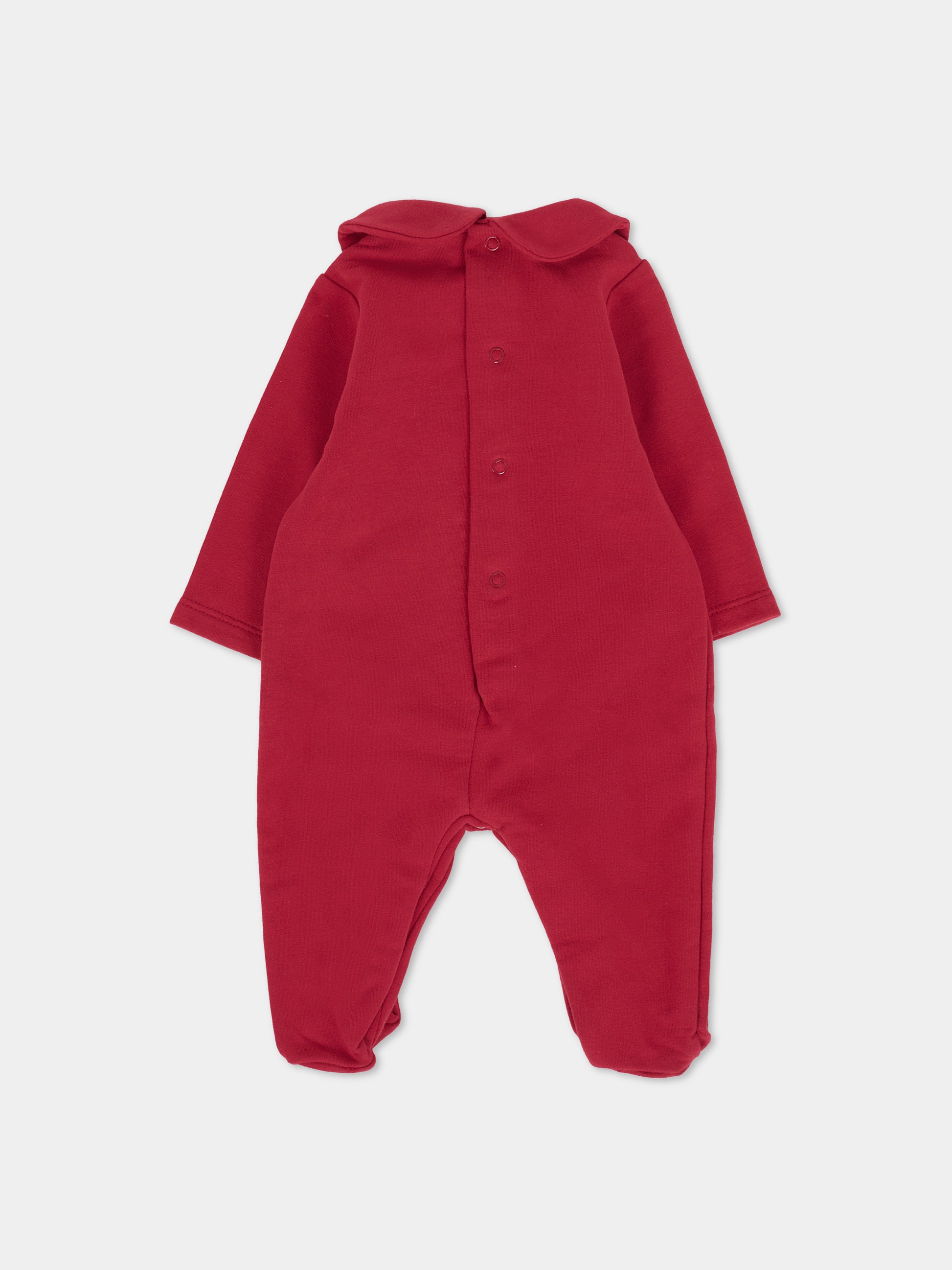 Tutina rossa per neonati con ricami natalizi,Nanán,I25029RS